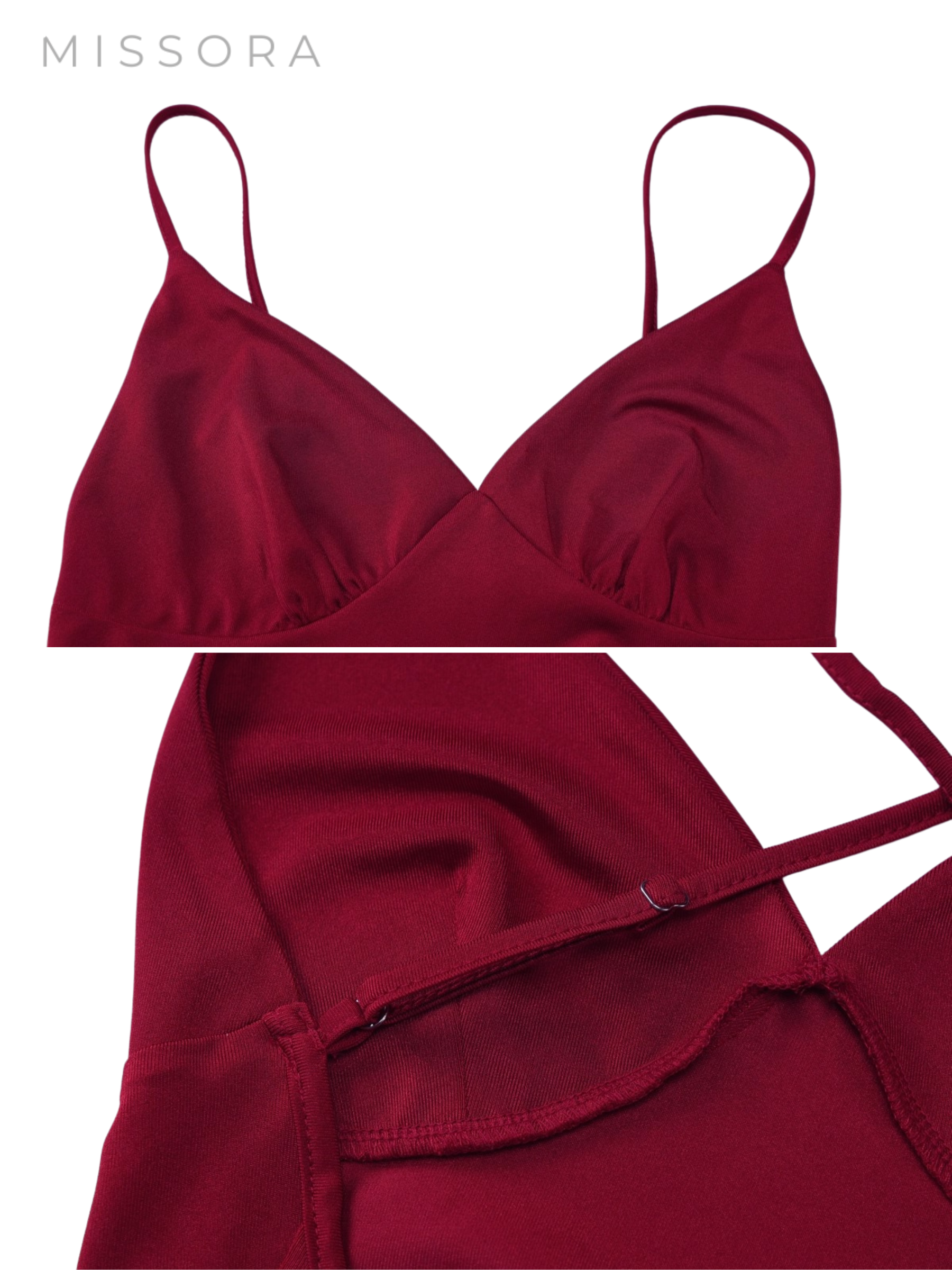 Kira Askılı Yırtmaçlı Maksi Elbise