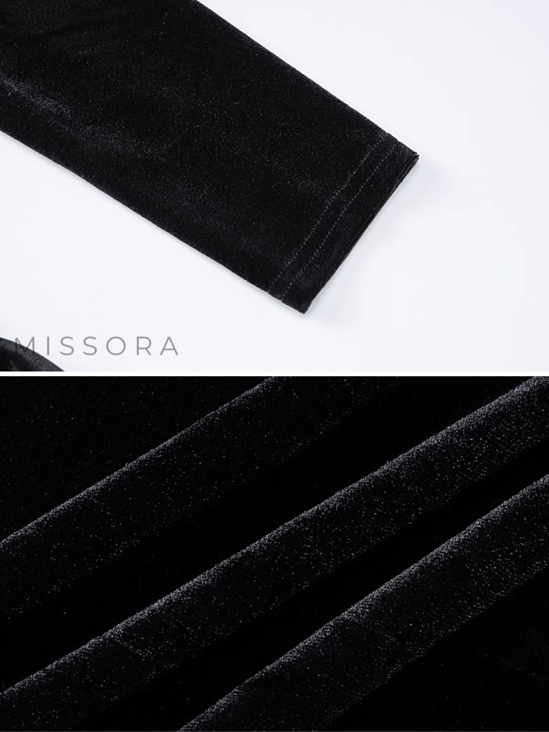 Zahra Tül Detaylı Kadife Mini Elbise