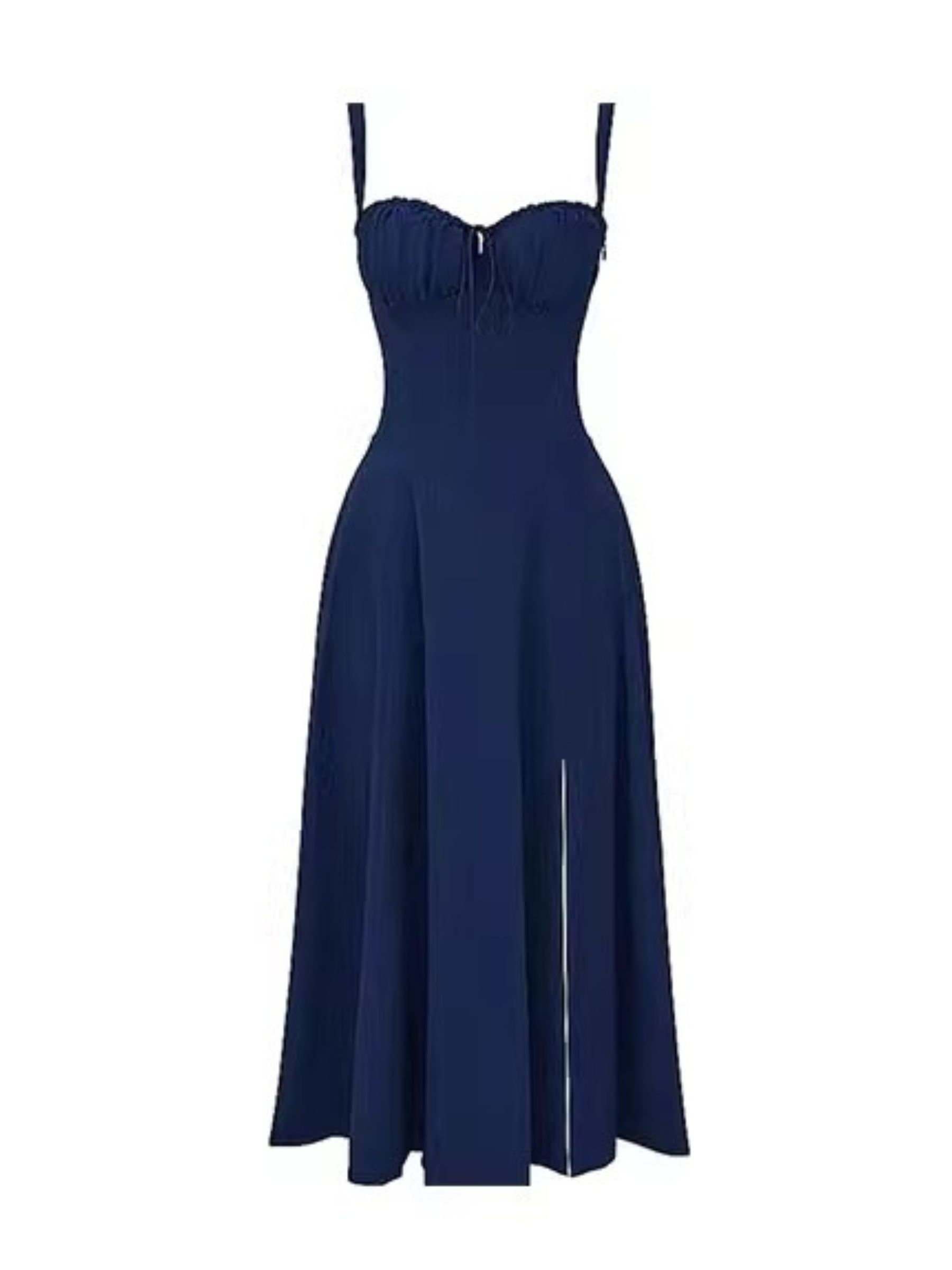 Elli Maxi Yırtmaçlı Elbise