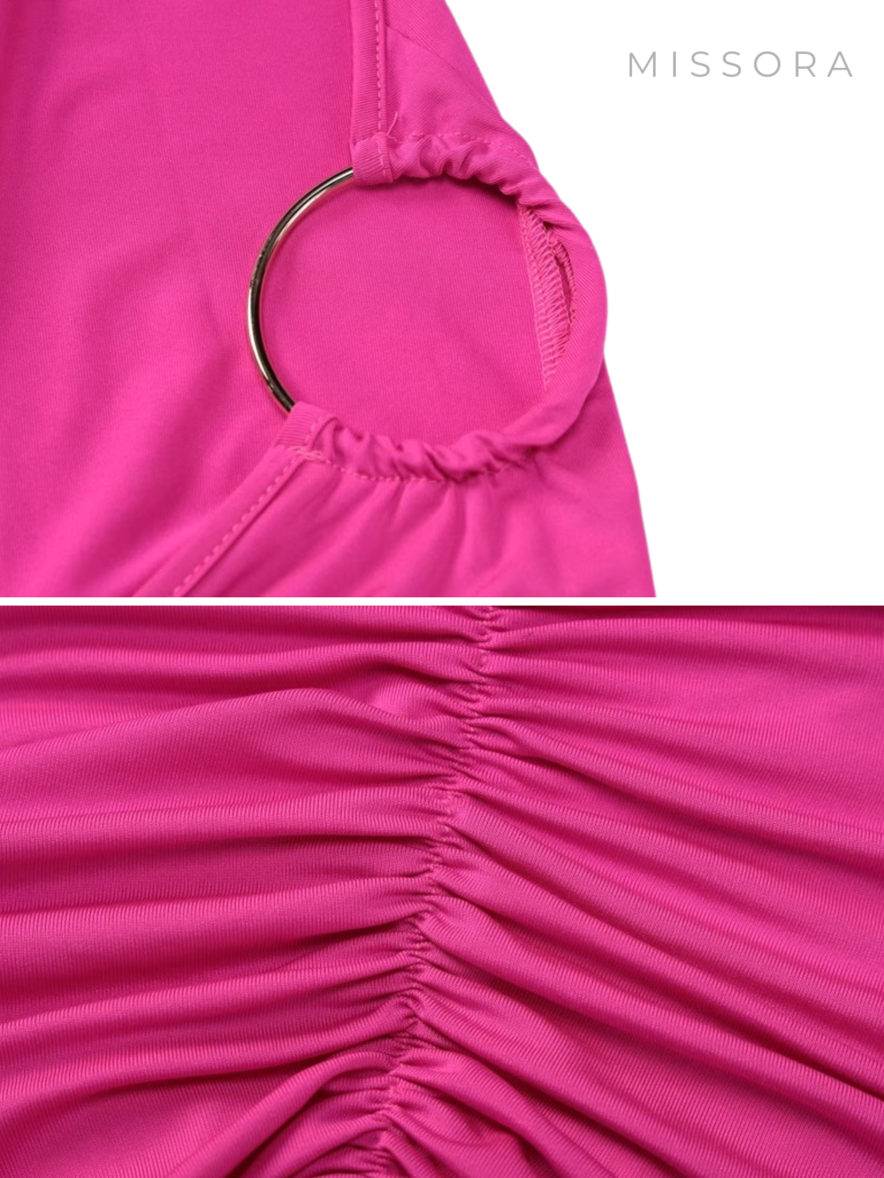 Eveline Asimetrik Yaka Maxi Elbise