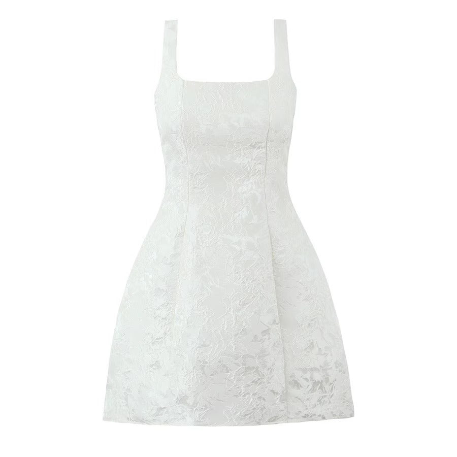 Maisey Fiyonklu Saten Mini Elbise