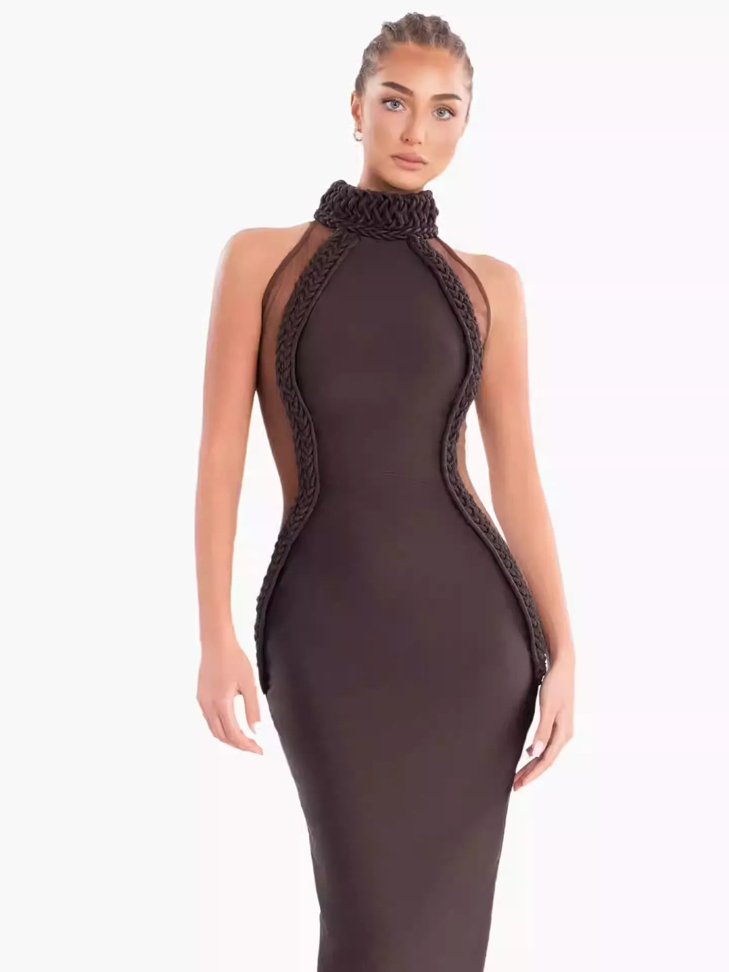 Aarvi Halter Maxi Elbise