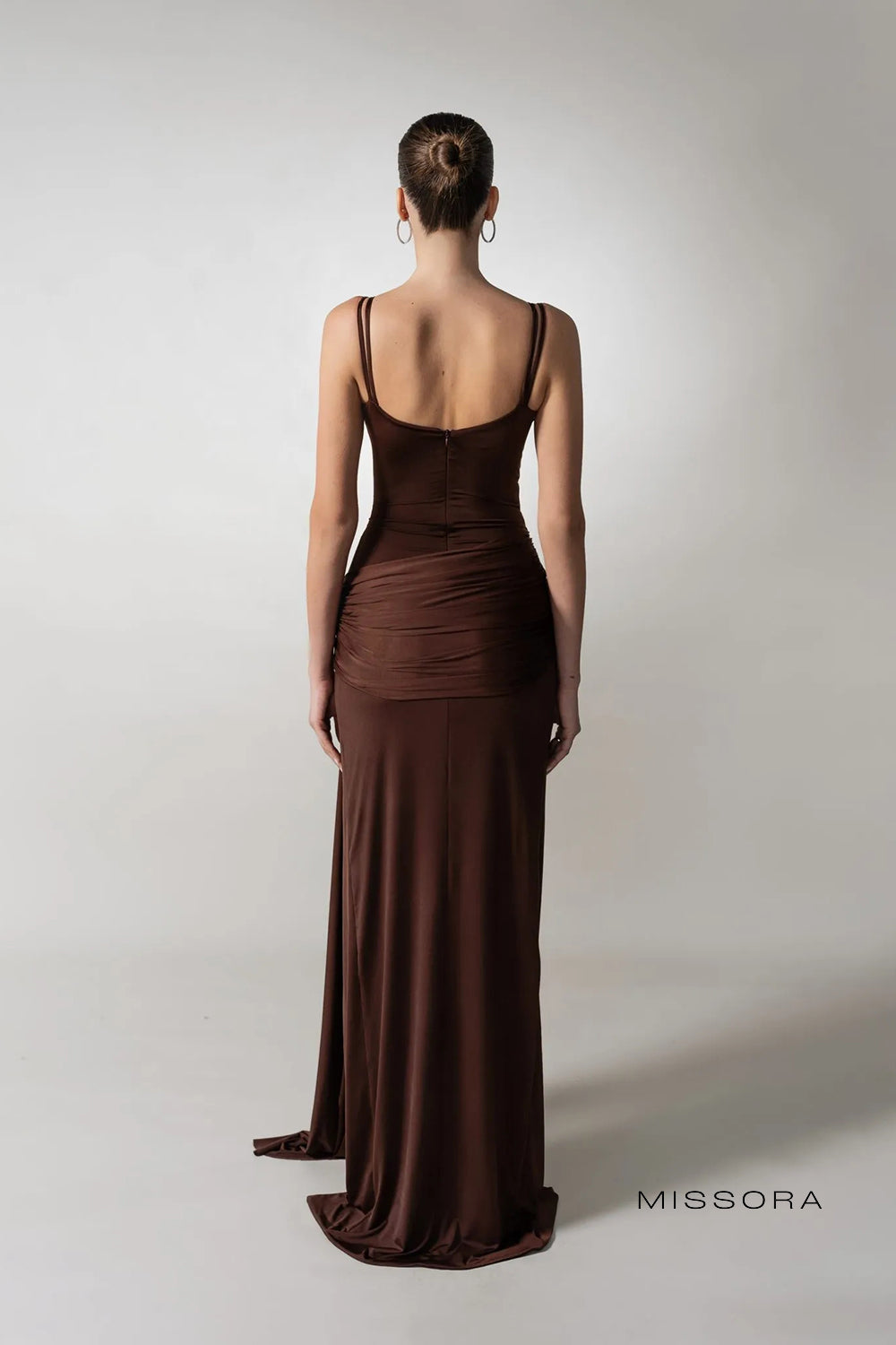 Missora Jacelyn Askili Drapeli Maksi Elbise | BD2647FD-1 | BD2647FD-2 | BD2647FD-3 | BD2647FD-4