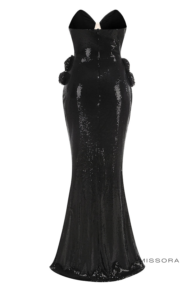 Missora Paislynn Abiye Payet Desenli Elbise | F1404V | F1404V | F1404V