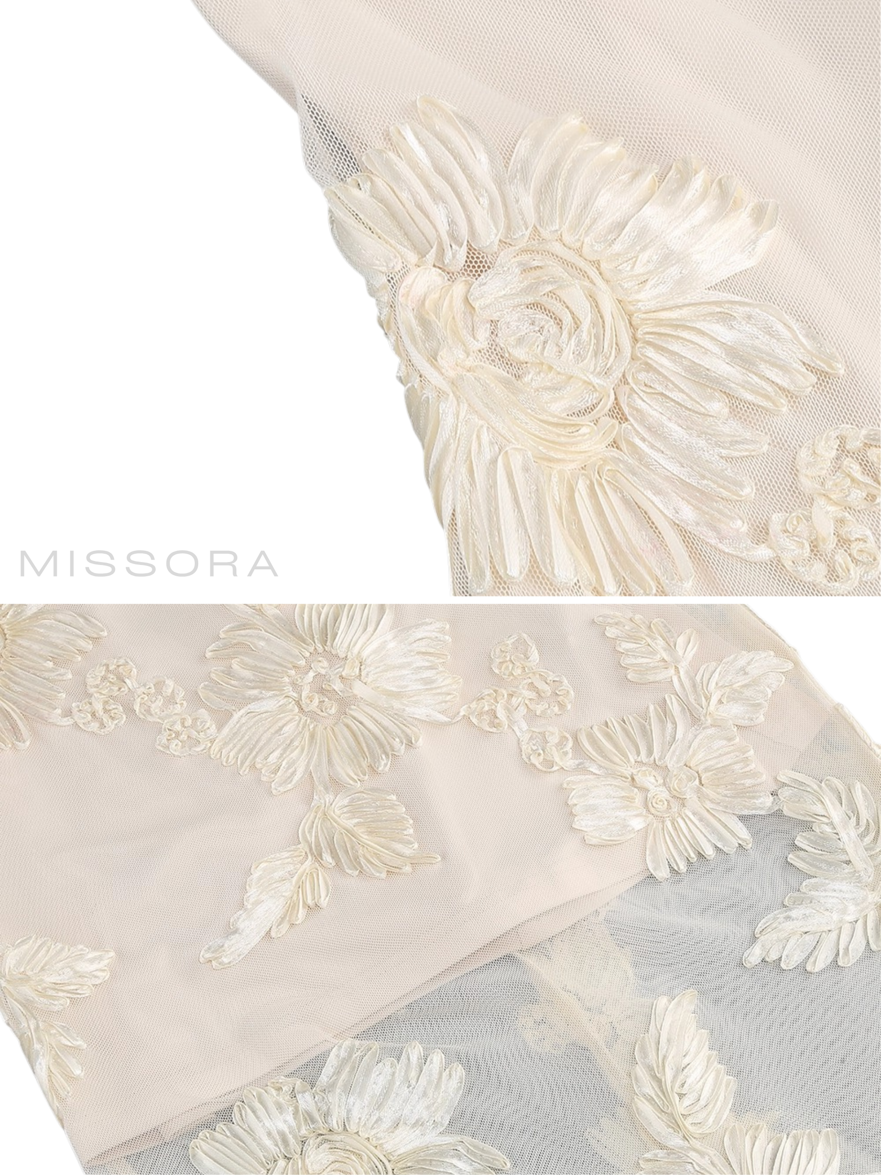 Delyla Straplez İşlemeli Maxi Balık Elbise