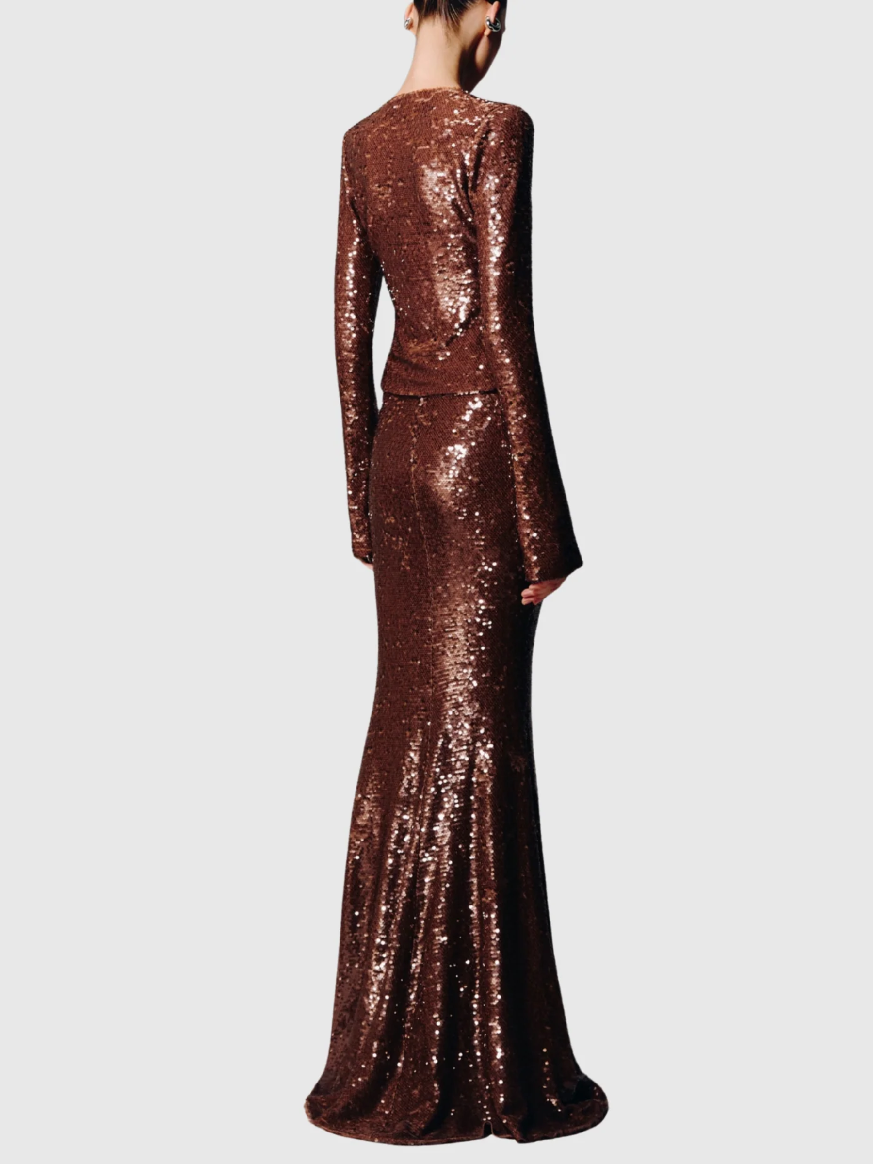 Avika Uzun Kollu Payetli Abiye