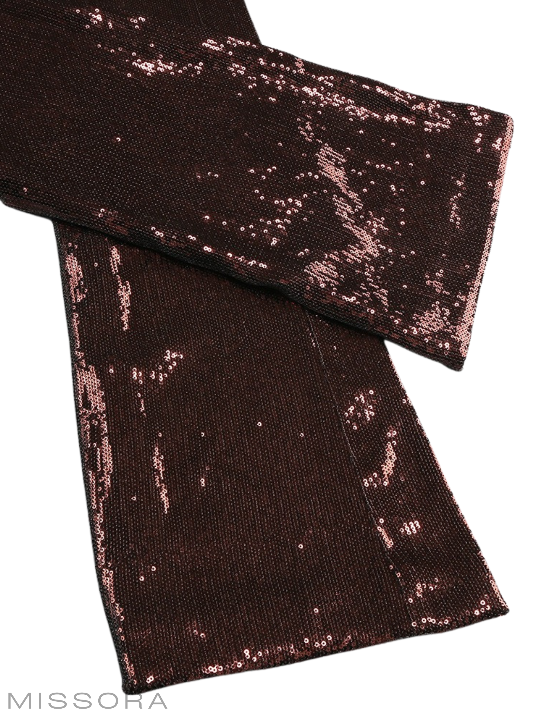 Kaislee Altın Payetli Sırtı Açık Tulum