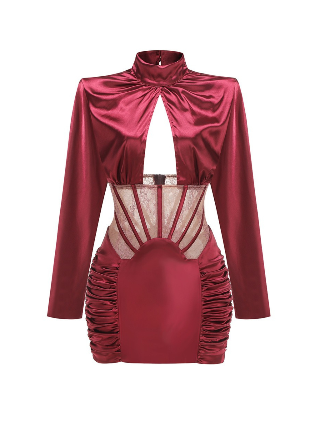 Keaton Dantel Korse Detaylı Mini Elbise