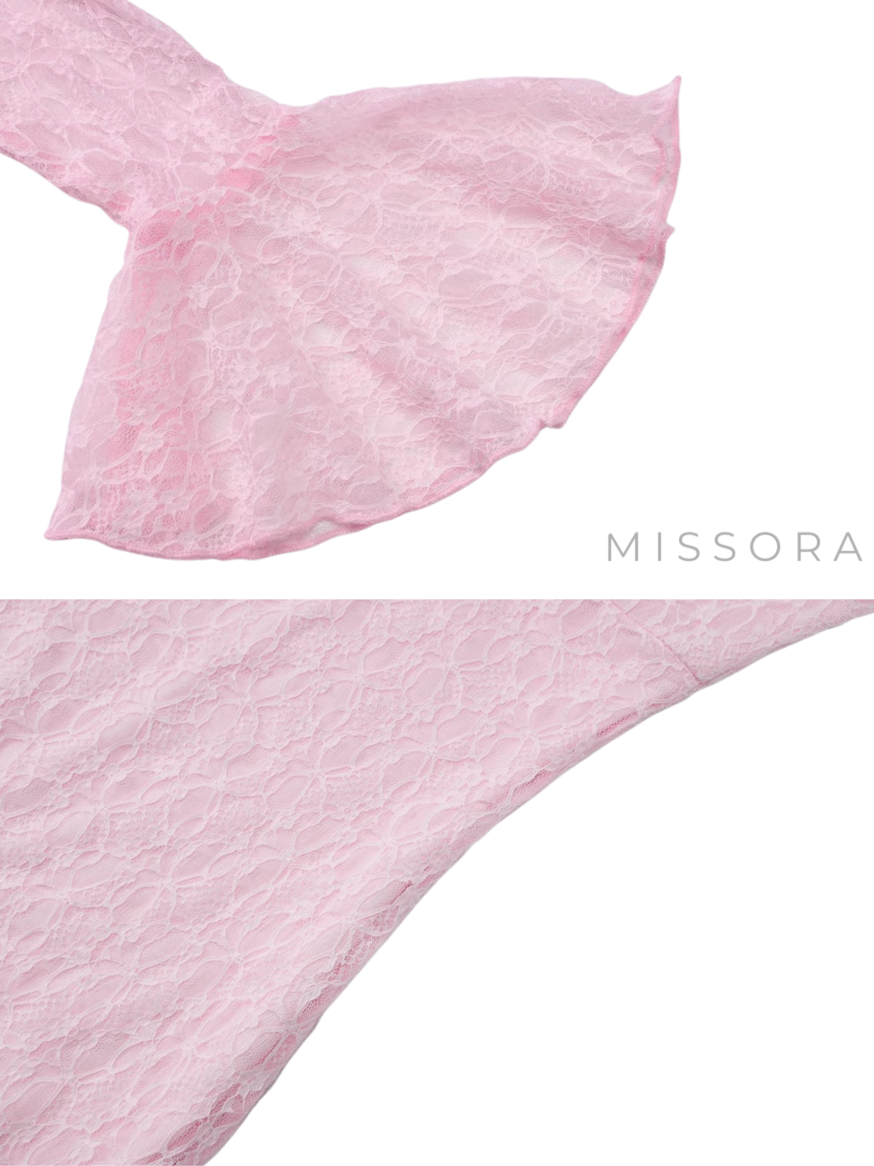 Kimora Balık Etek Dantelli Maxi Elbise