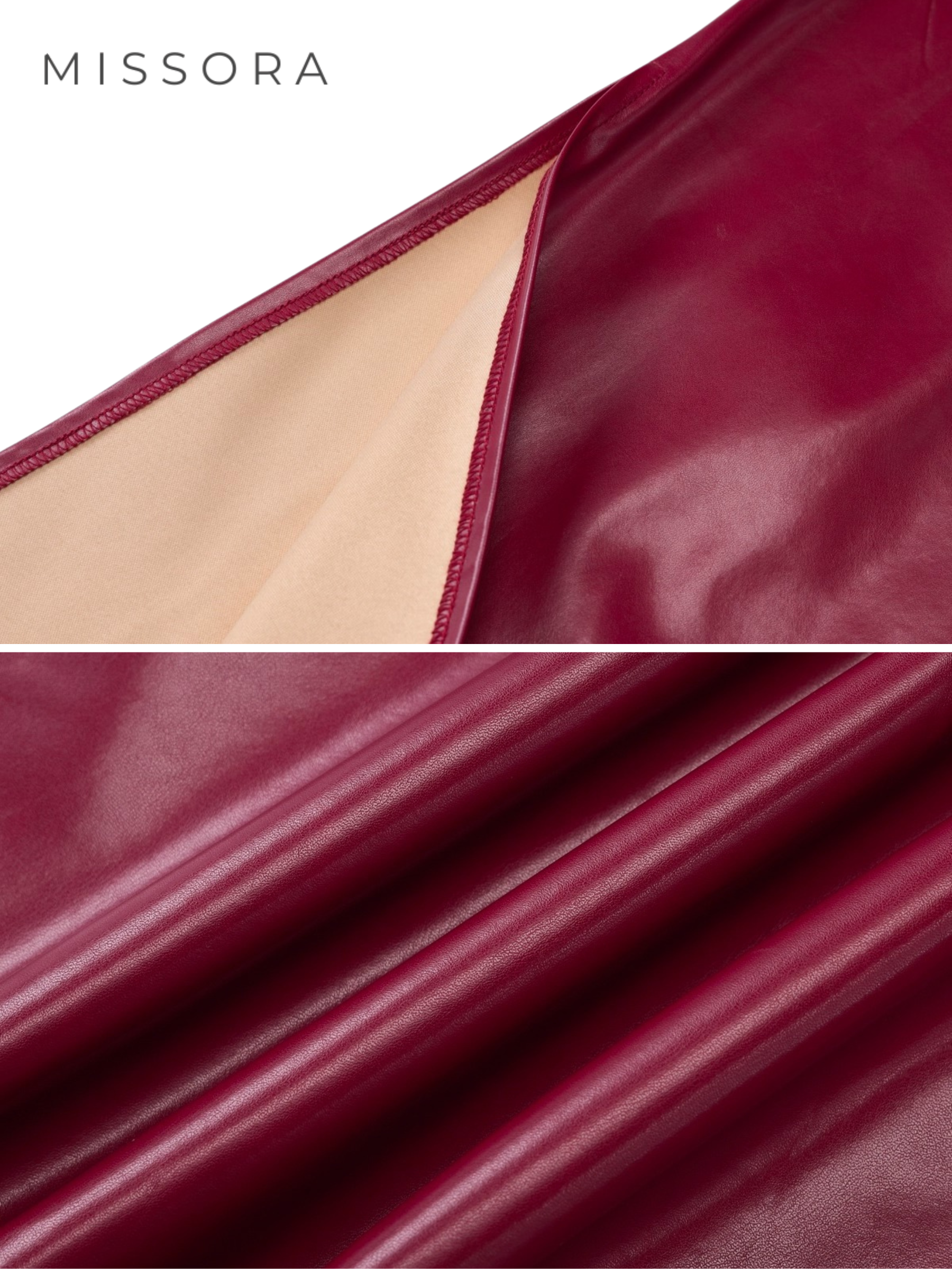 Leandra Deri Görünümlü Kalp Yaka Maksi Elbise