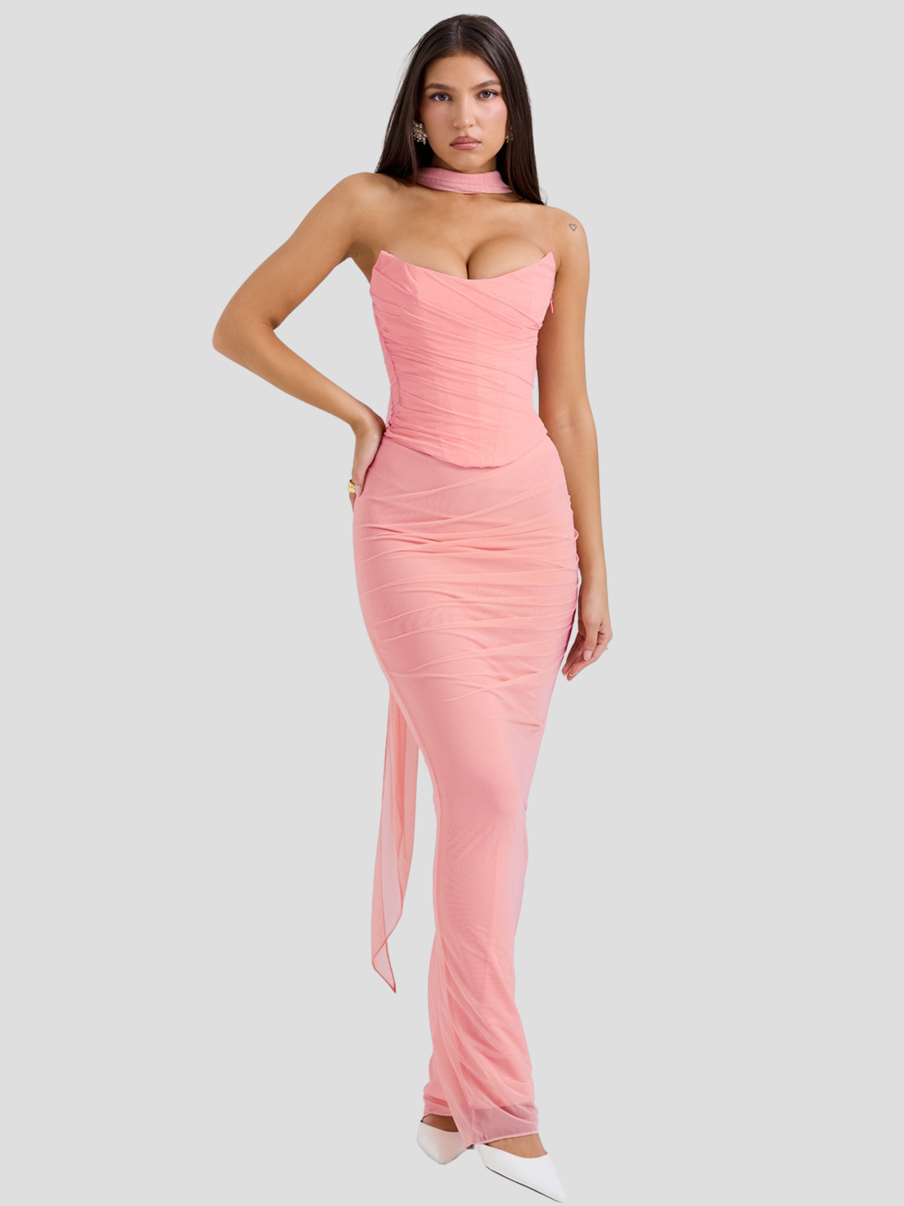 Leigha Tül Etek & Korse Takım