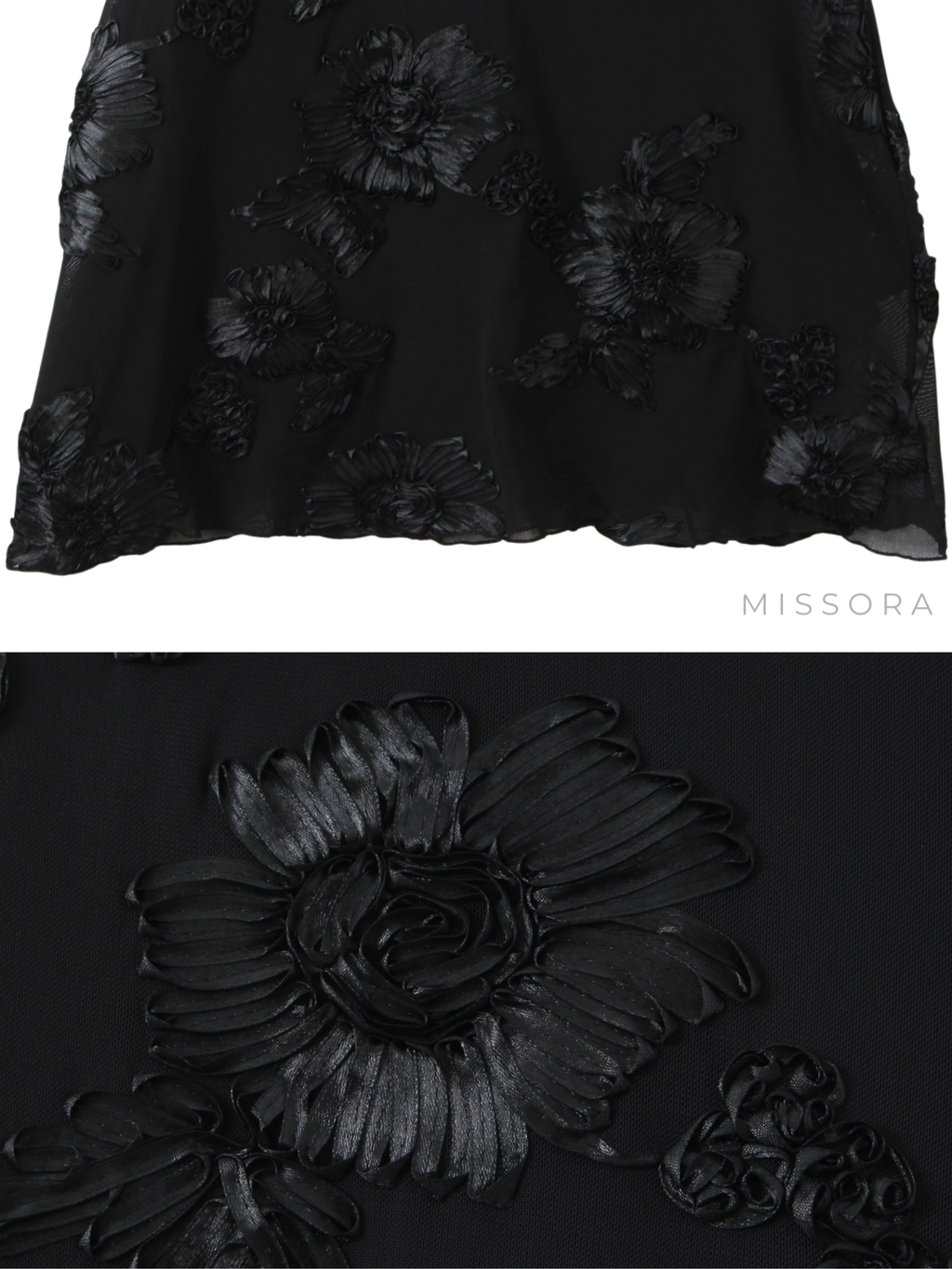 Ashlynne Çiçek İşlemeli Balık Maxi Elbise