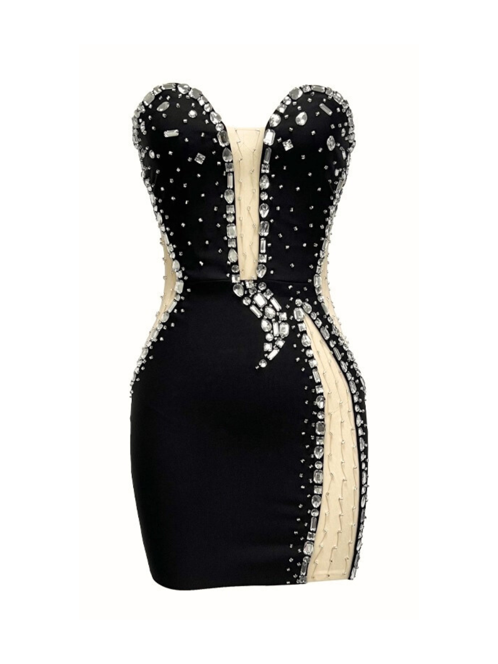 Montana Taş Detaylı Bandaj Mini Elbise