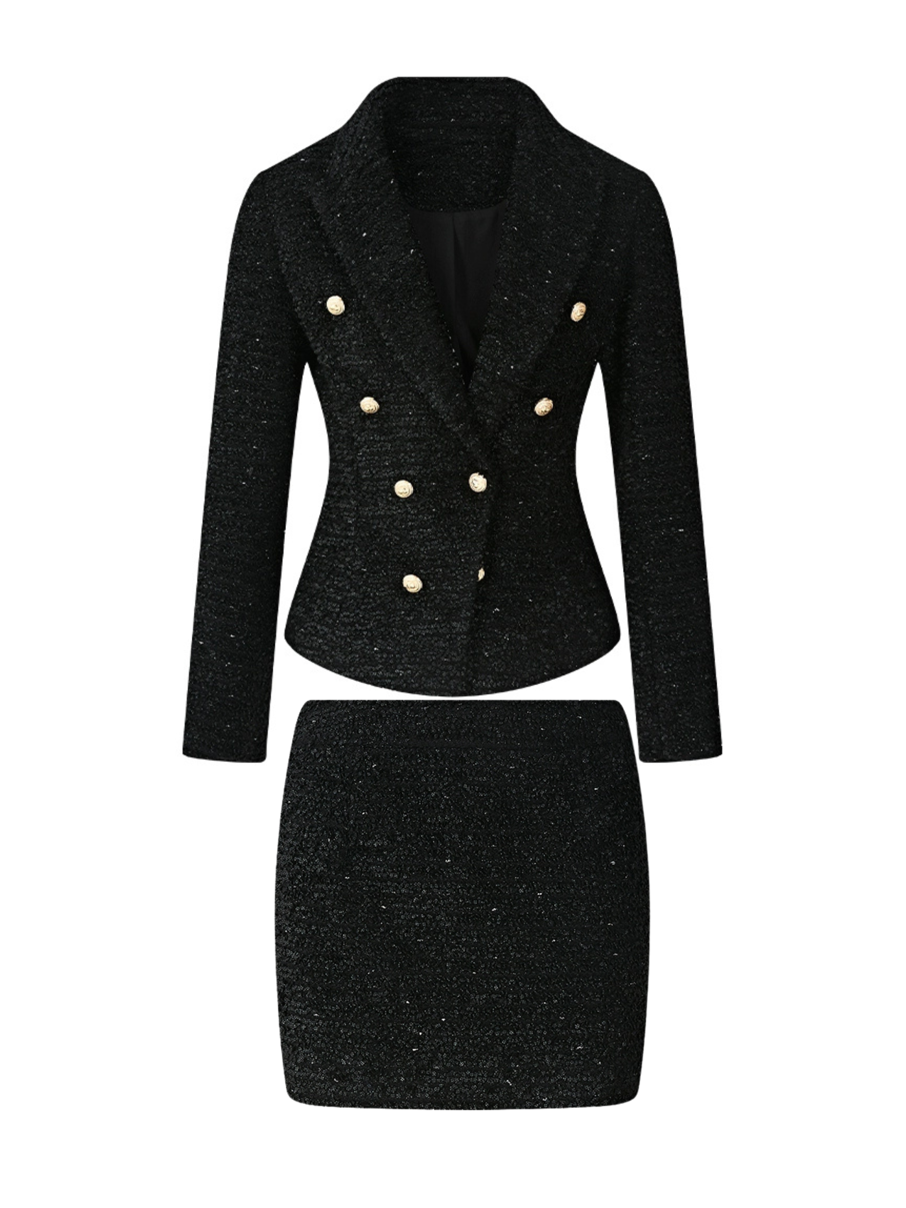 Dania Tweed Ceket & Mini Etek Takım