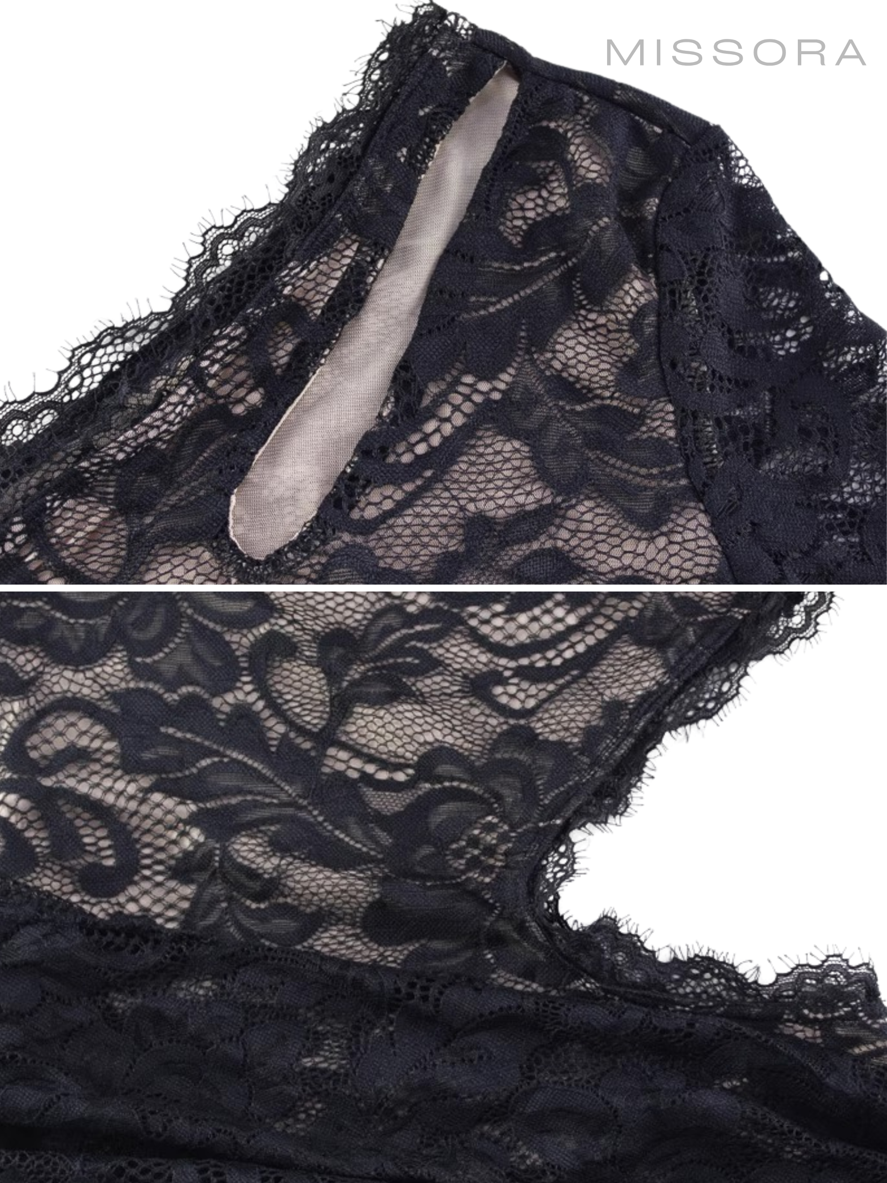 Bristol Dantelli Asimetrik Etek Mini Elbise