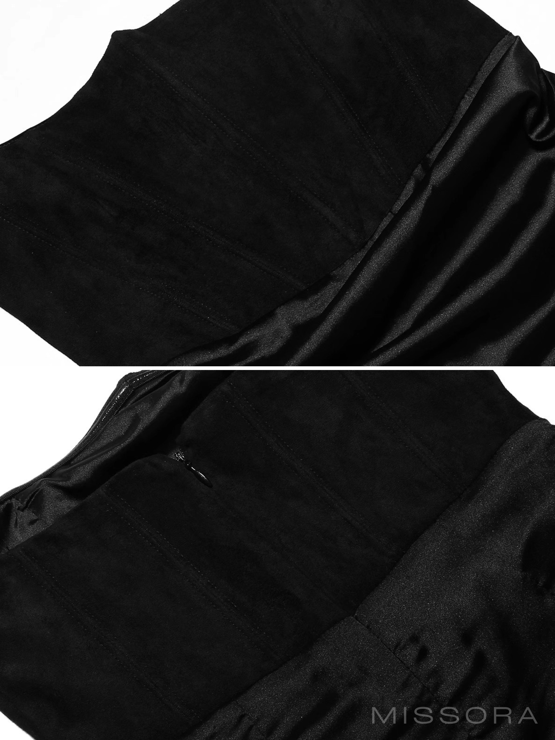 Zamari Saten Straplez Maksi Elbise