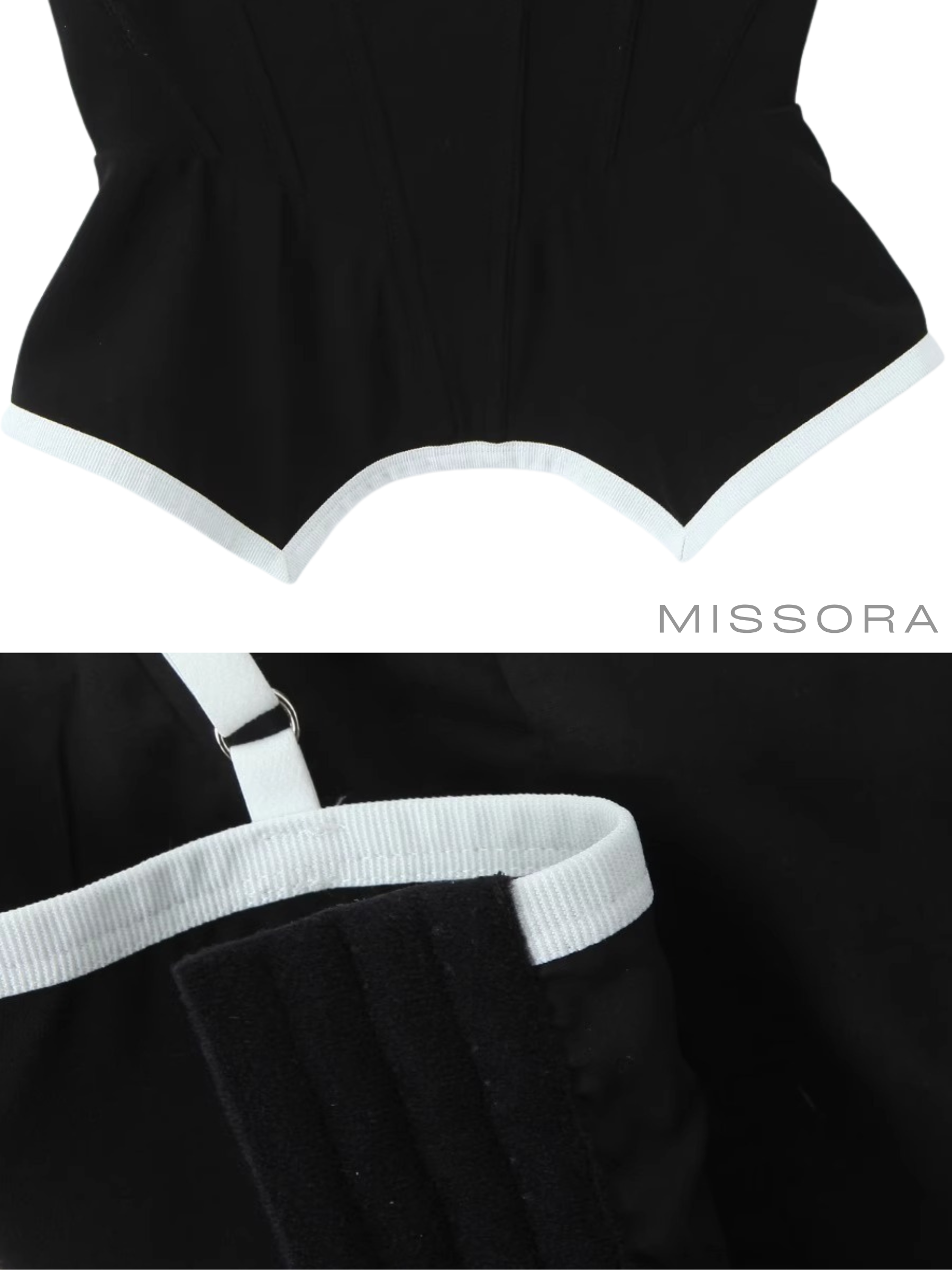 Vaishnavi Fiyonklu Asimetrik Korse Top