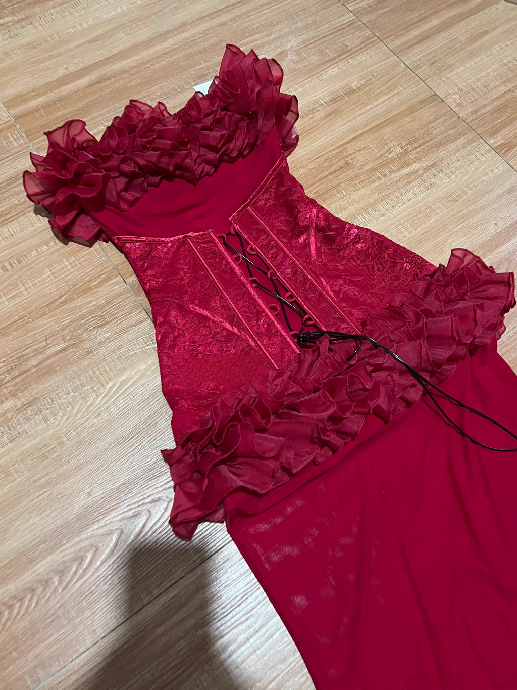 Maizee Straplez Korseli Mini Elbise