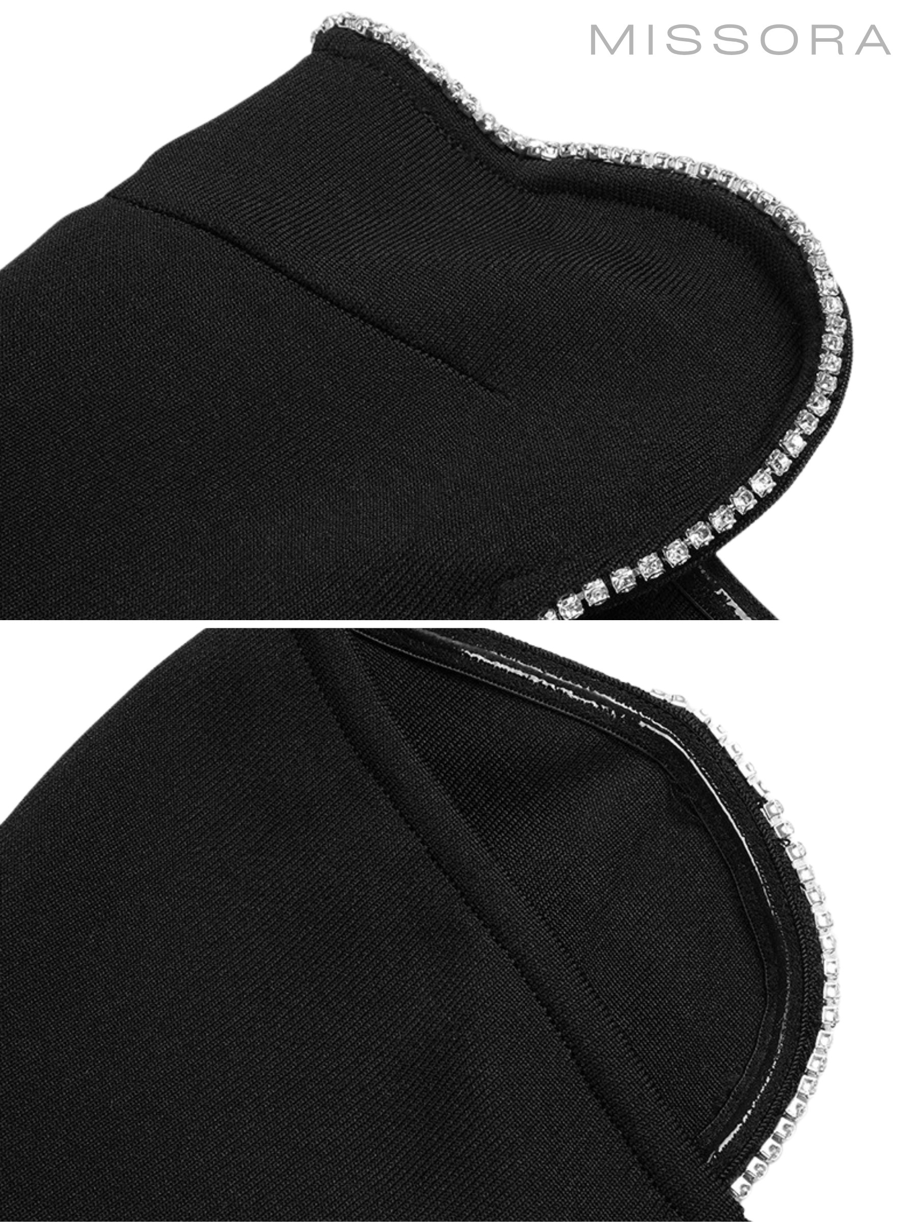 Azul Kristal Dekolteli Bandaj Maksi Elbise