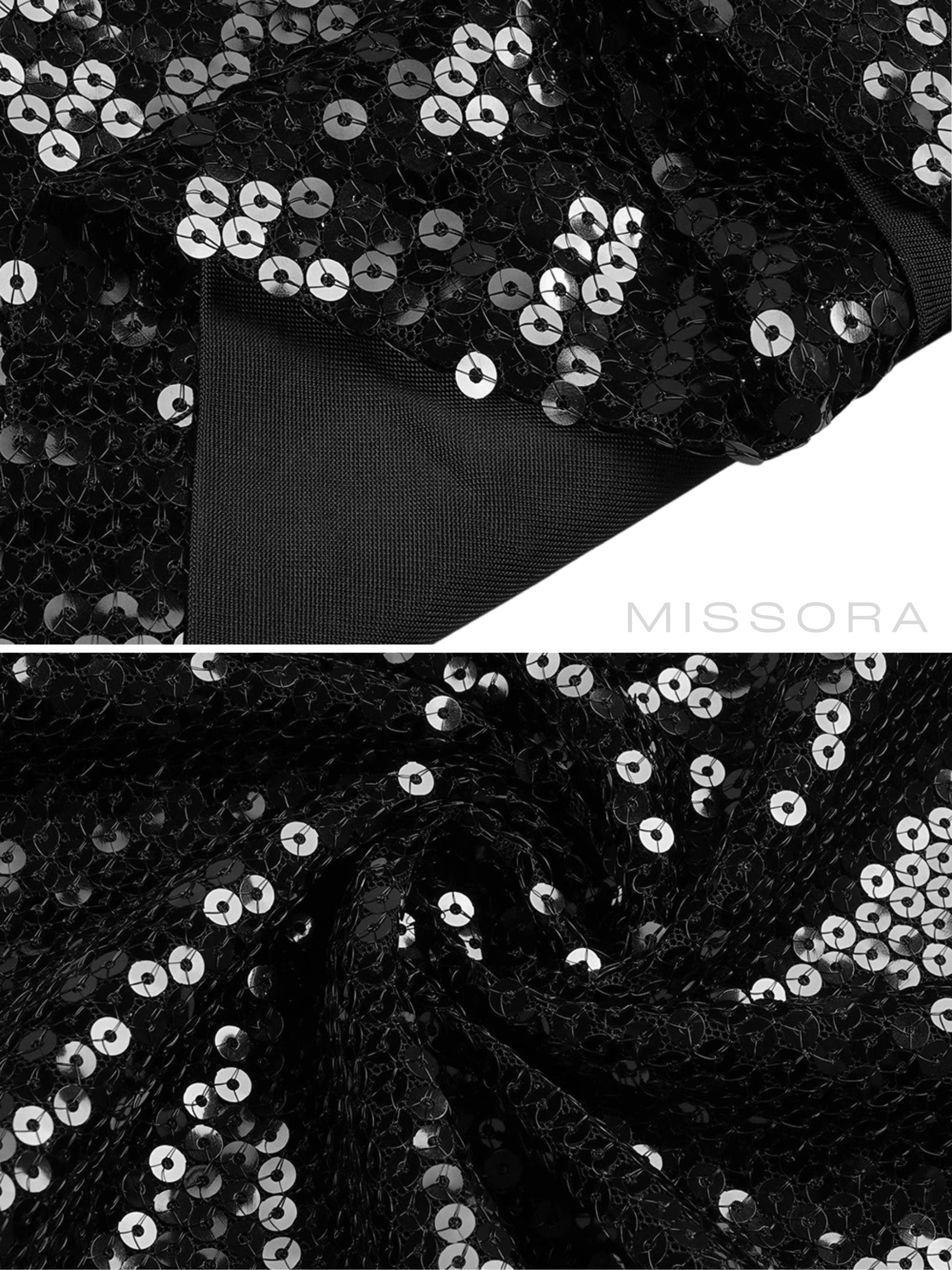 Raven Halter Payetli Maksi Elbise