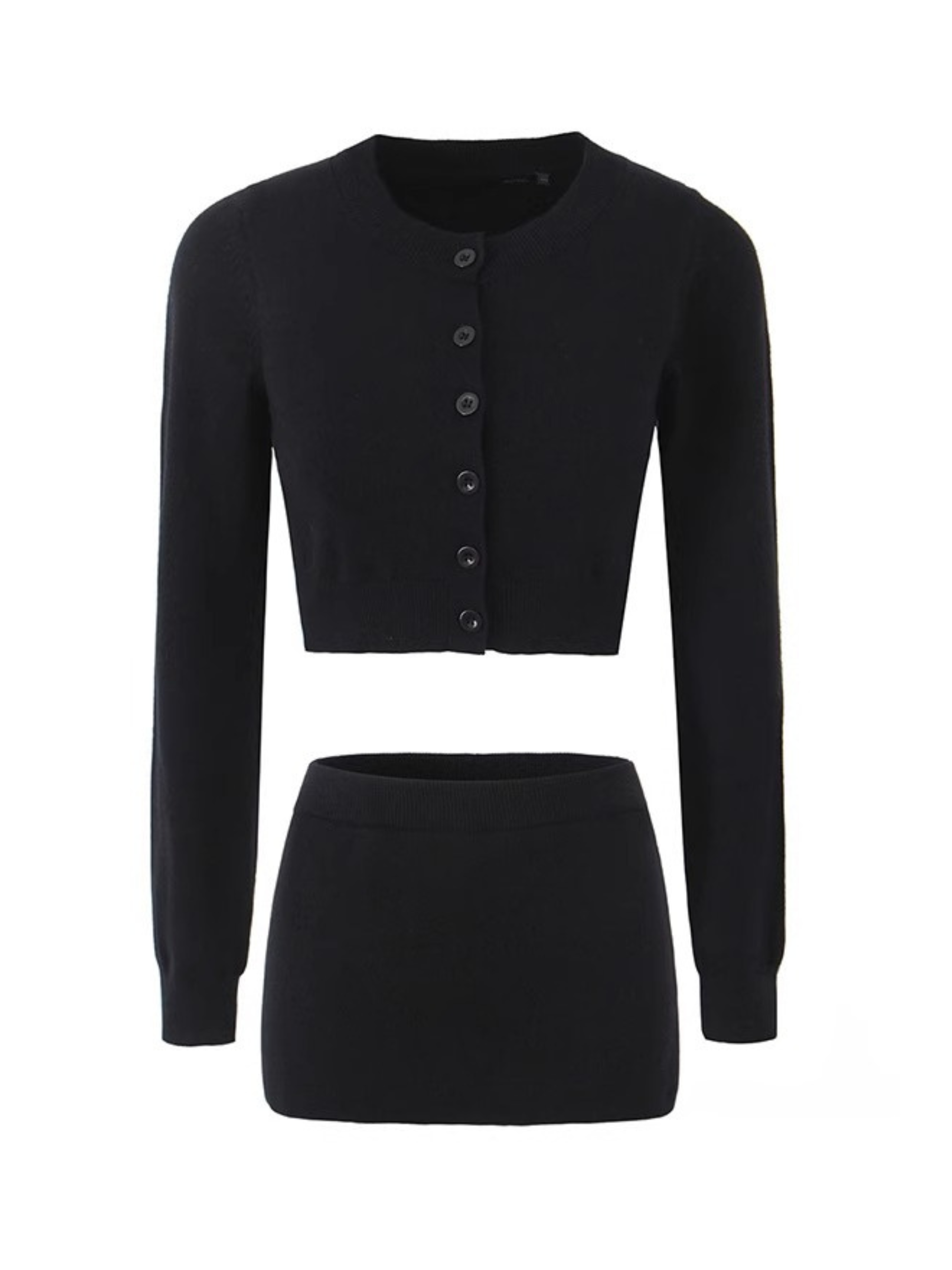 Jaliah Triko Şort Etek Takım