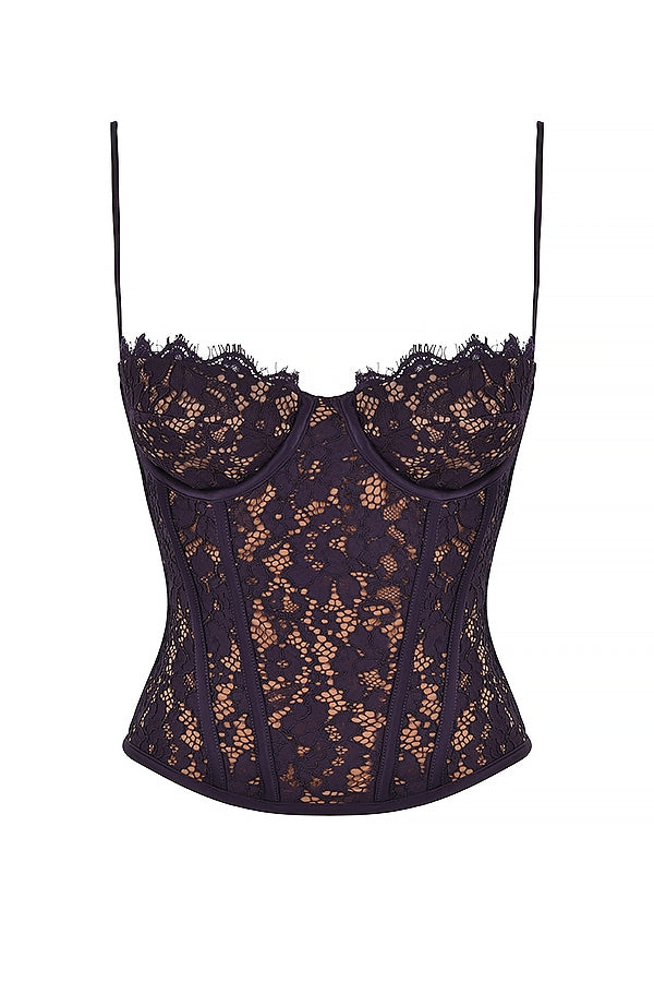 Adella Askılı Dantel Korse