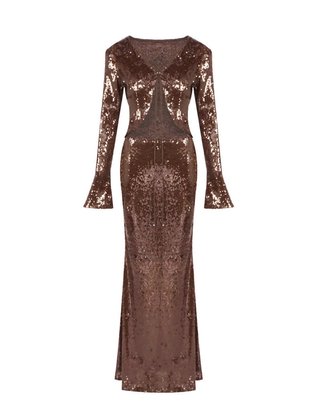 Avika Uzun Kollu Payetli Abiye