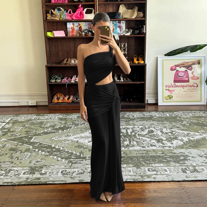 Oluwadarasimi Fransız Zarif Maxi Elbise - Black [K2QBEHS9]