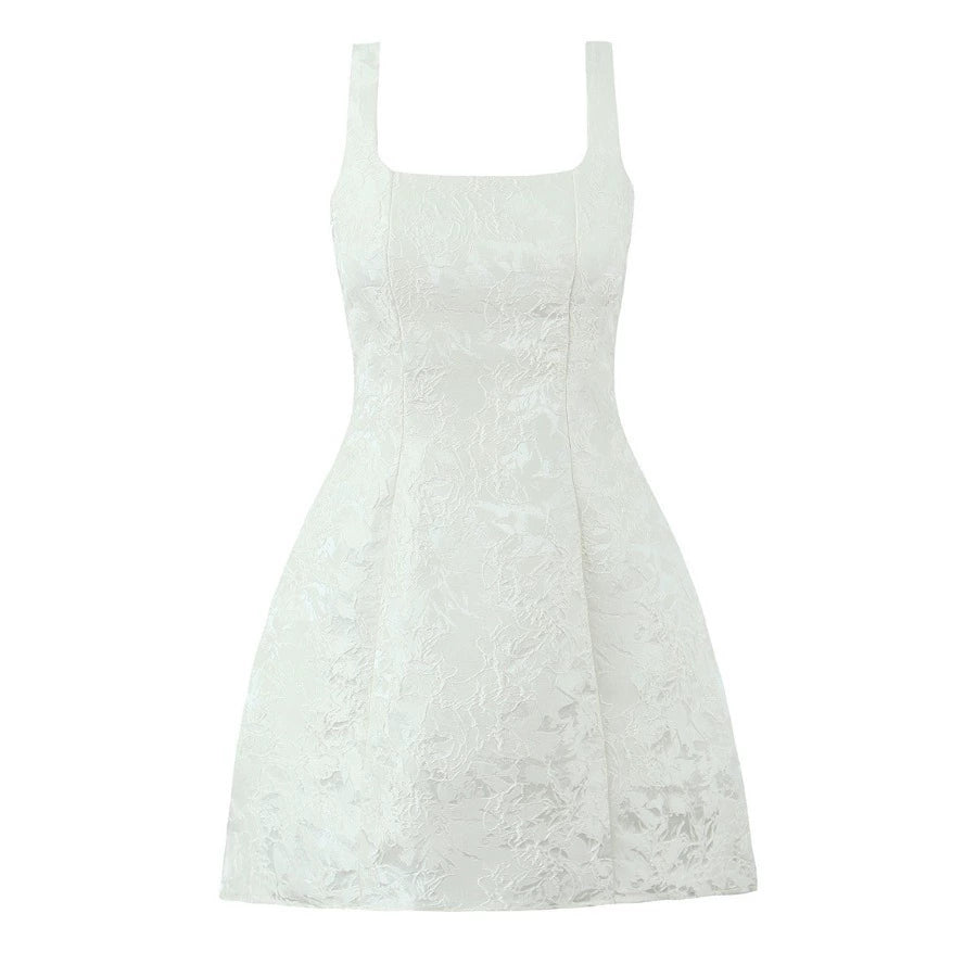 Maisey Fiyonklu Saten Mini Elbise - Resim Rengi [WWQM2UJE]