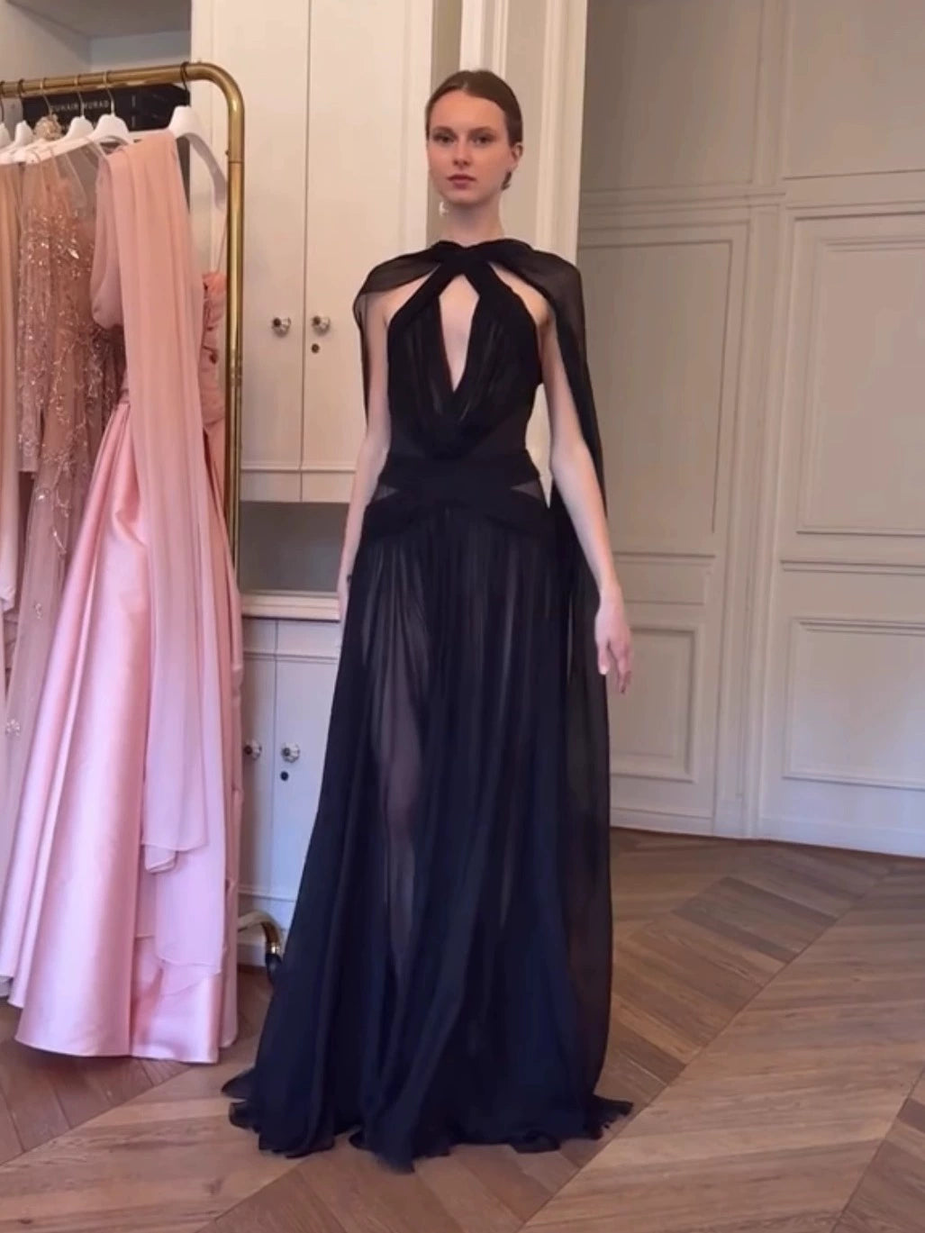 Jaela Siyah Sırt Dekolteli Elbise - Siyah [WYD20ZE5]