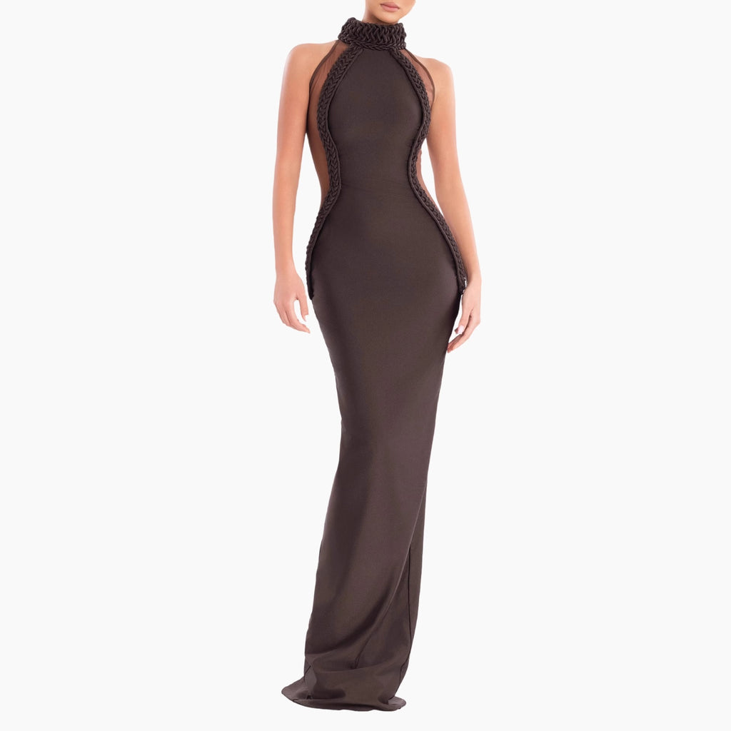 Aarvi Halter Maxi Elbise