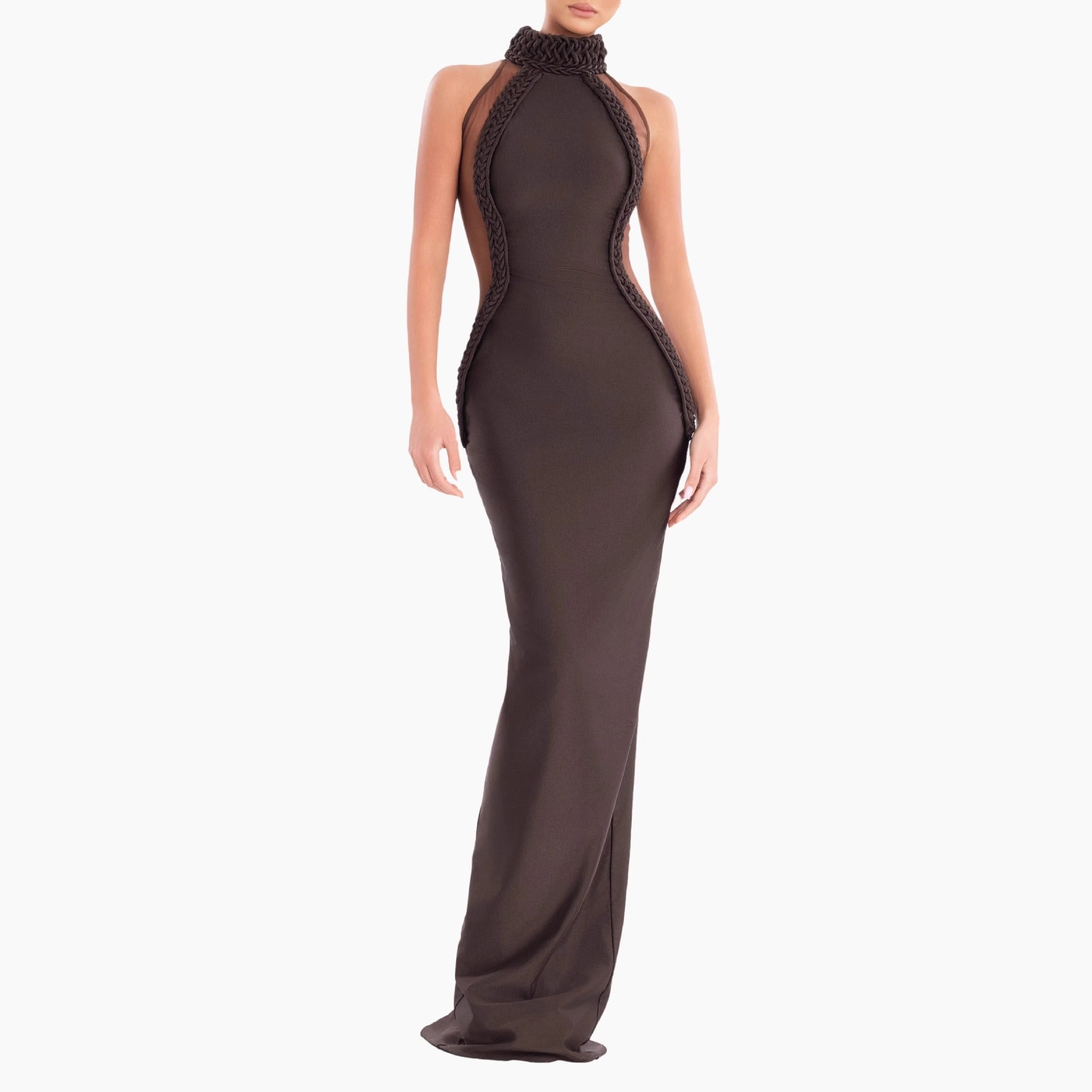 Aarvi Halter Maxi Elbise