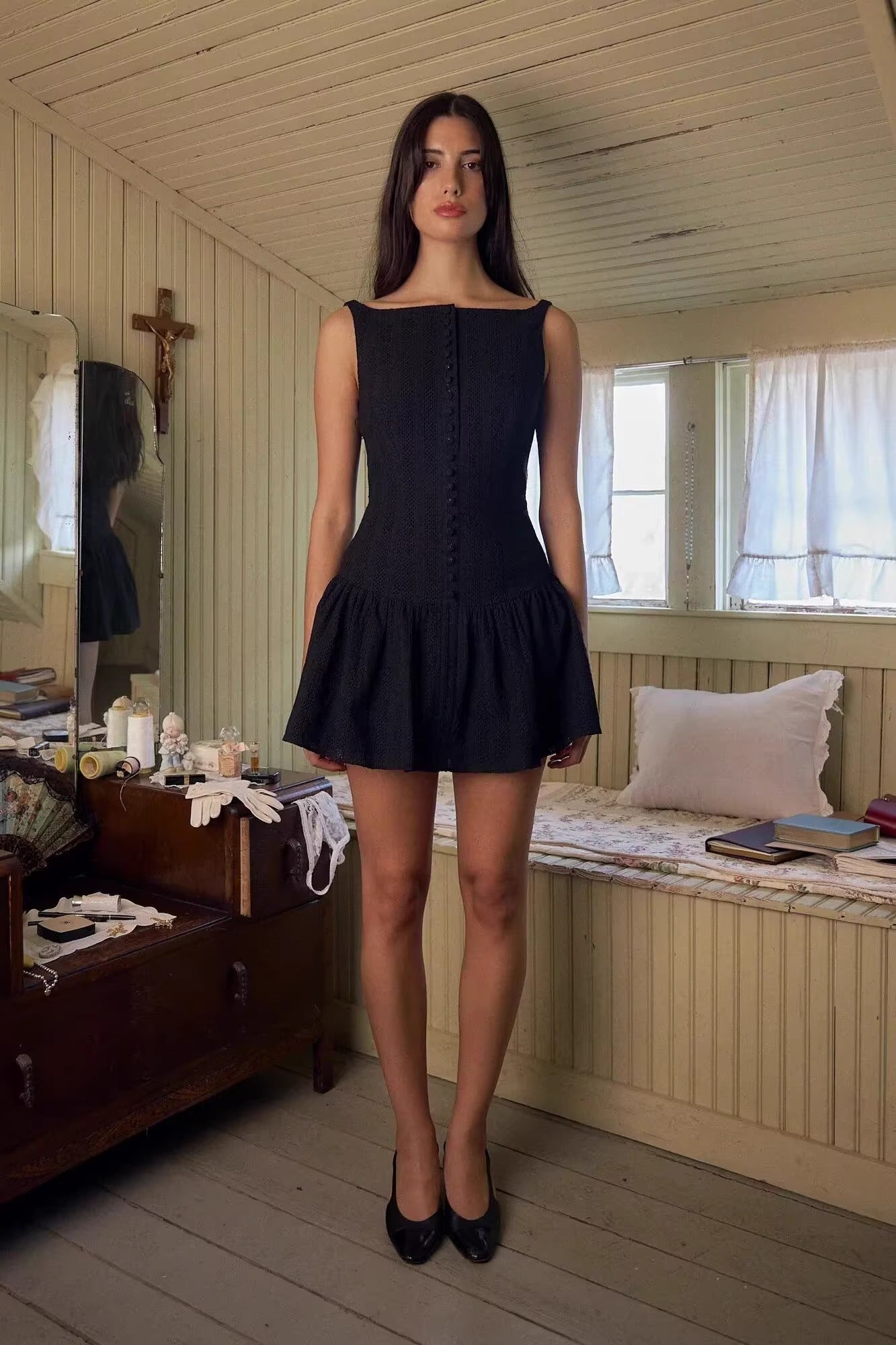 Emanuela Dantelli Mini Elbise