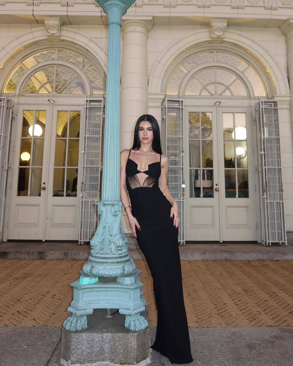 Sloane Dekolteli Bandaj Maksi Elbise