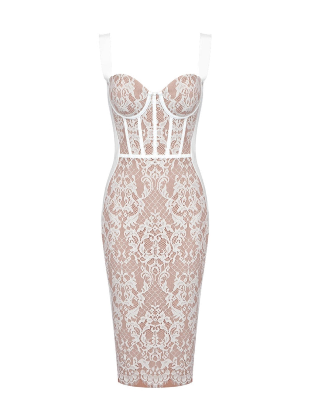 Andriana Dantelli Bandaj Elbise