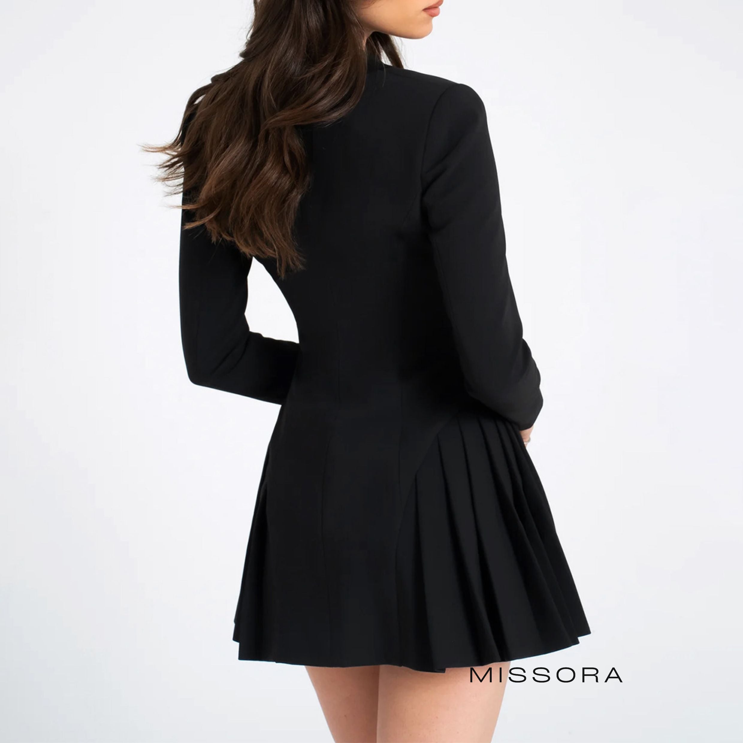 Aairah Pliseli Blazer Elbise [H1S4LGMV]