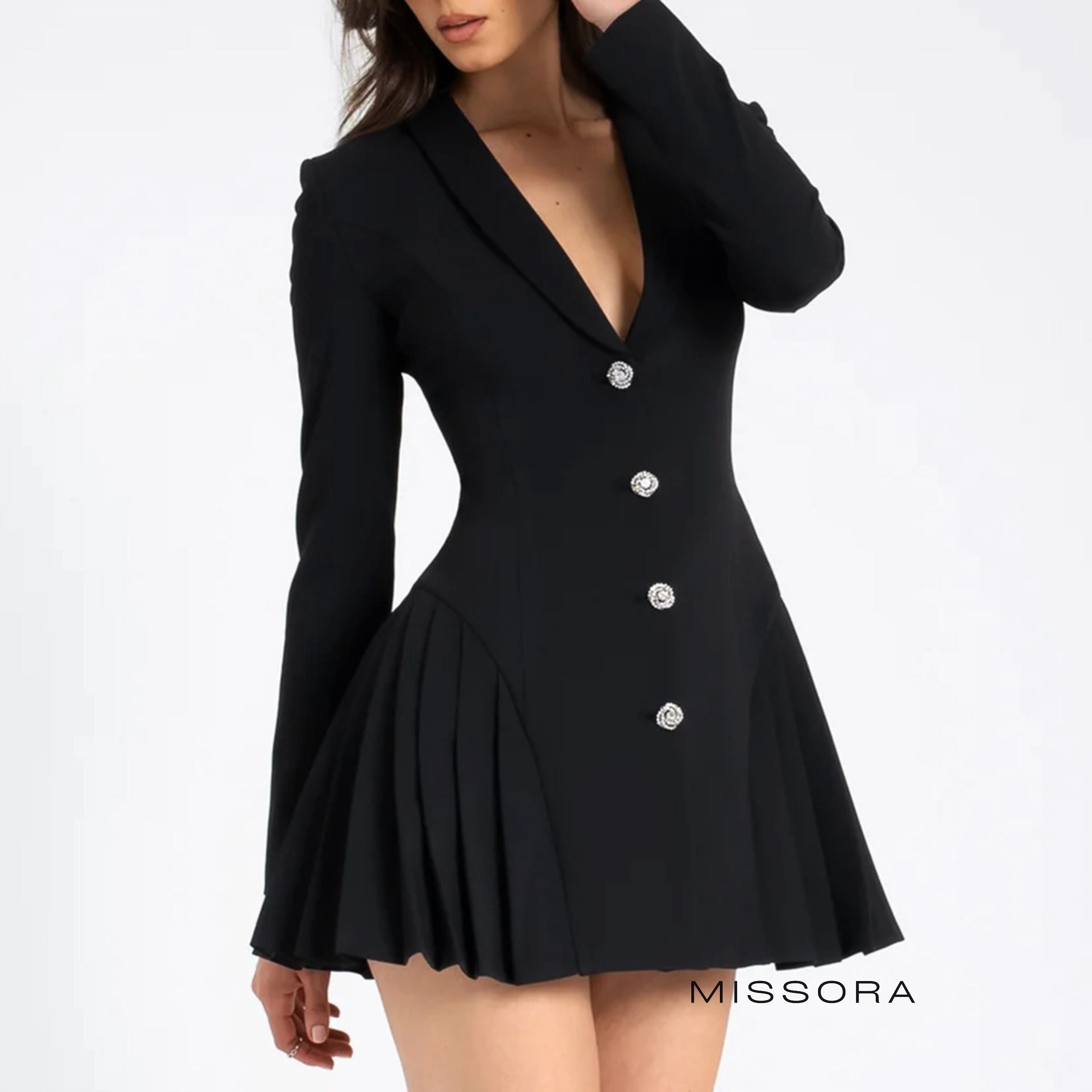 Aairah Pliseli Blazer Elbise [P9EXUSQQ]