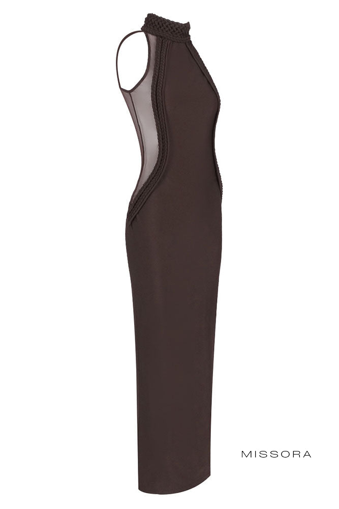 Missora Aarvi Halter Maxi Elbise | BD2644FD-1 | BD2644FD-2 | BD2644FD-3 | BD2644FD-4