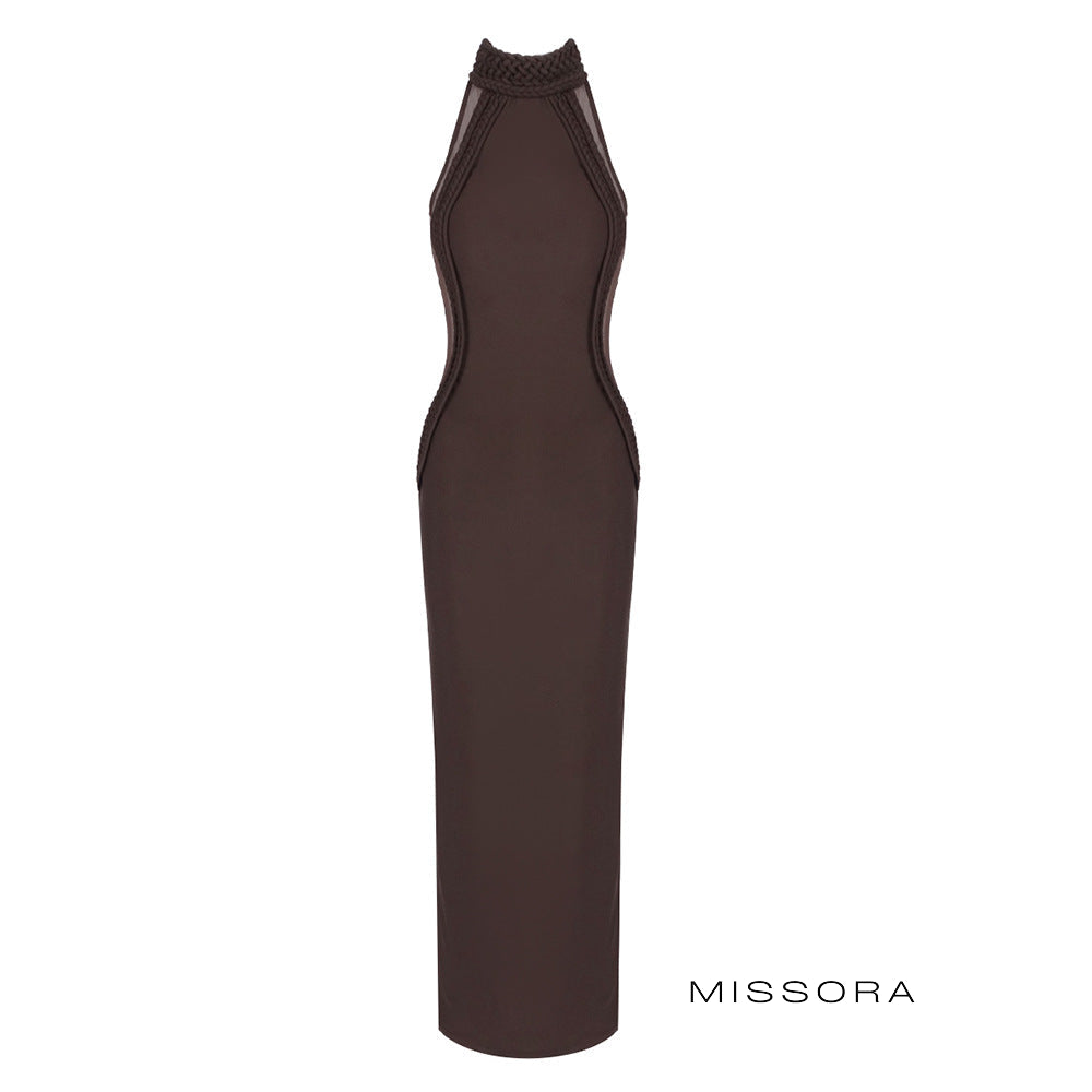 Missora Aarvi Halter Maxi Elbise | BD2644FD-1 | BD2644FD-2 | BD2644FD-3 | BD2644FD-4