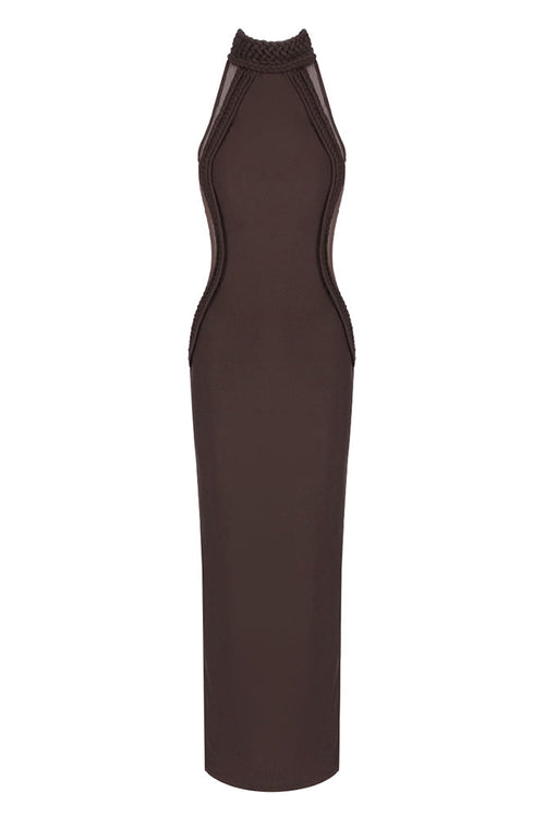 Missora Aarvi Halter Maxi Elbise | BD2644FD-1 | BD2644FD-2 | BD2644FD-3 | BD2644FD-4