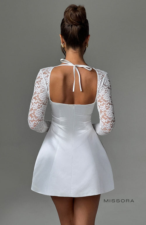 Missora Adaeze Lace Sleeve Mini Dress