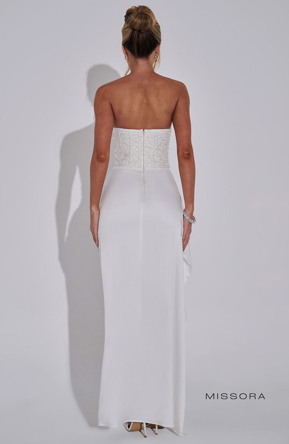 Missora Adler Draped Corset Maxi Dress