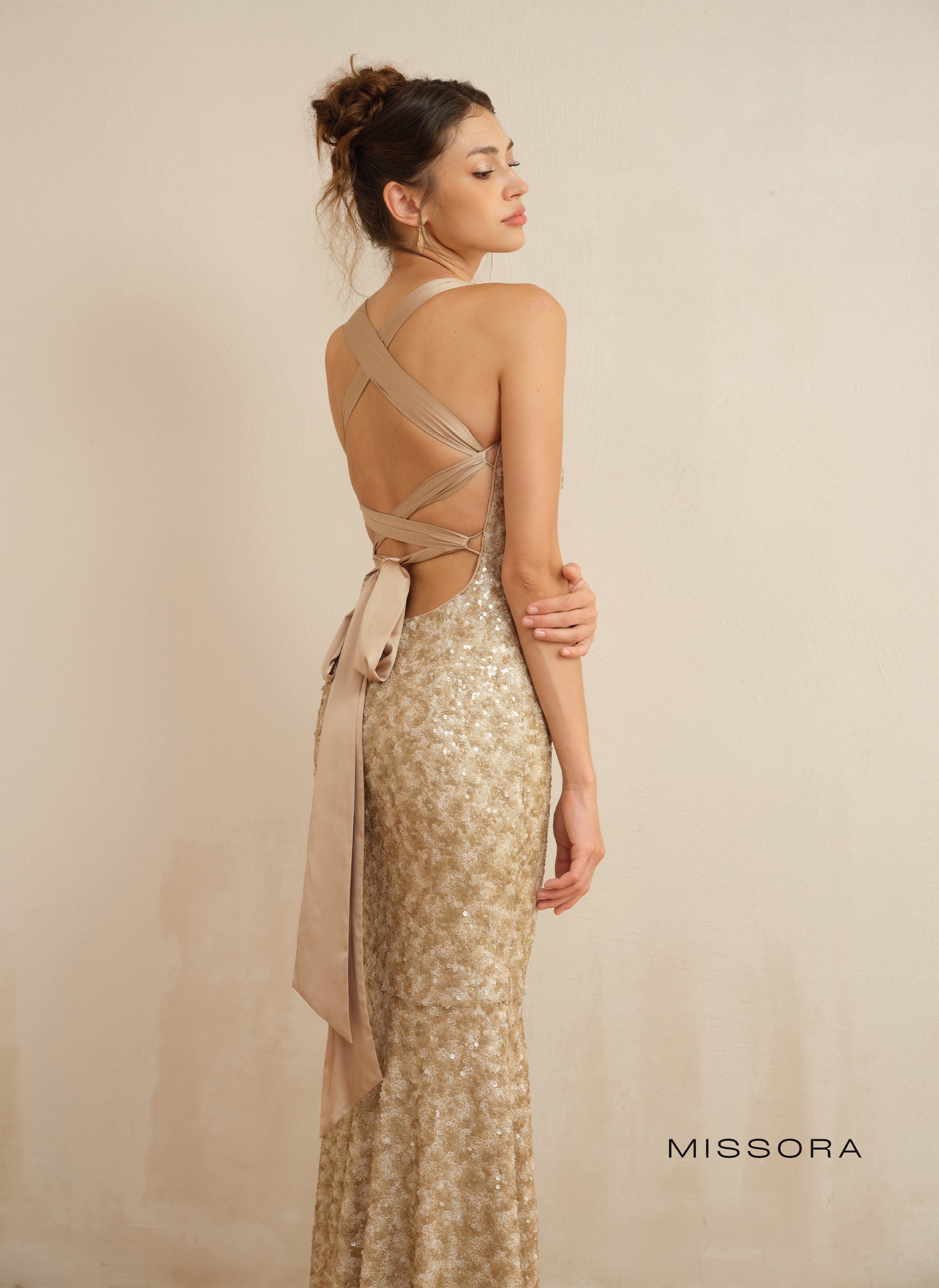 Akilah Parıltılı Balık Elbise [YUI5MYIM]