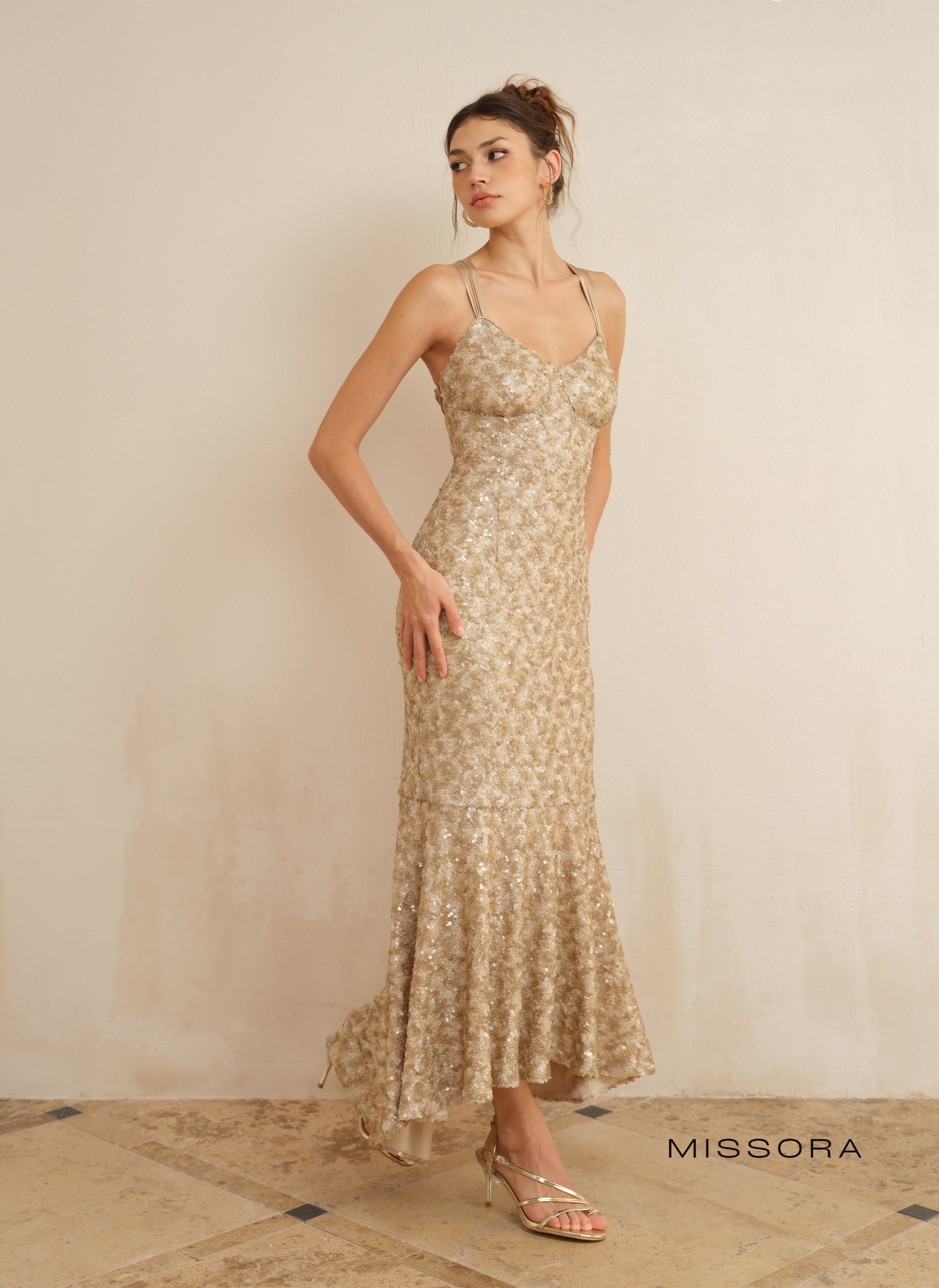 Akilah Parıltılı Balık Elbise [RYKITWU9]