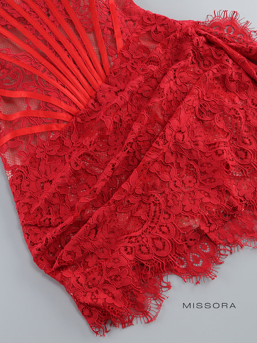 Alaura Straplez Dantel Mini Elbise [68NHZC69]