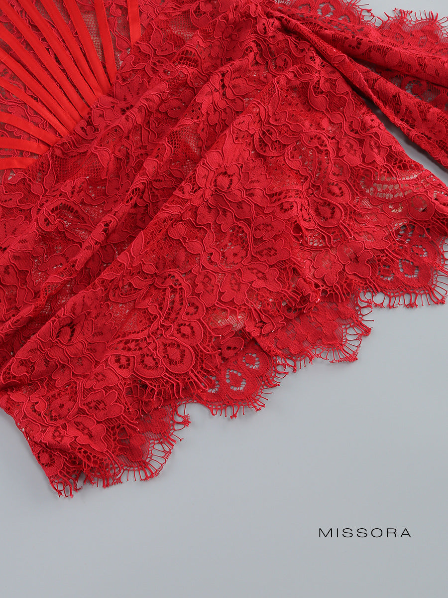 Alaura Straplez Dantel Mini Elbise [EETRWEVP]