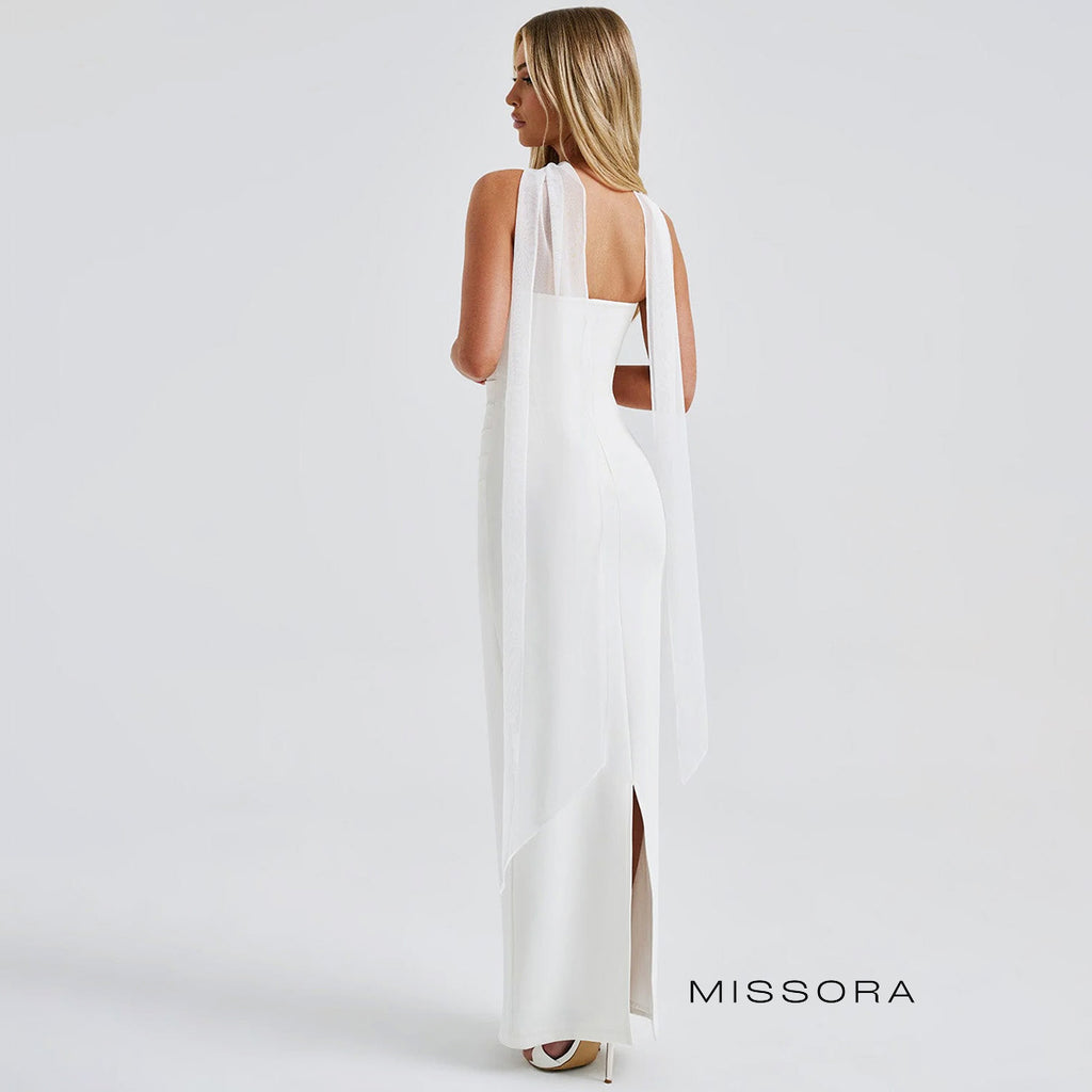 Alba Bardot Yırtmaçlı Elbise [7QM4P9OQ]