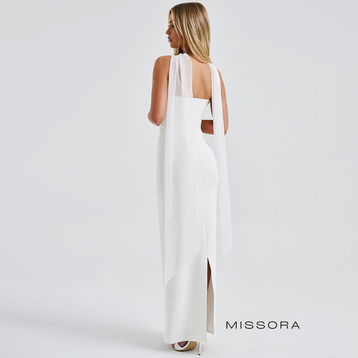 Alba Bardot Yırtmaçlı Elbise [7QM4P9OQ]