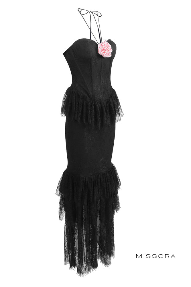 Missora Aleya Cicekli Halter Maksi Elbise | BD2601FD-1 | BD2601FD-2 | BD2601FD-3 | BD2601FD-4