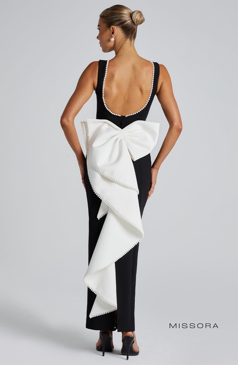 Missora Alyse Pearl Trim Midaxi Dress